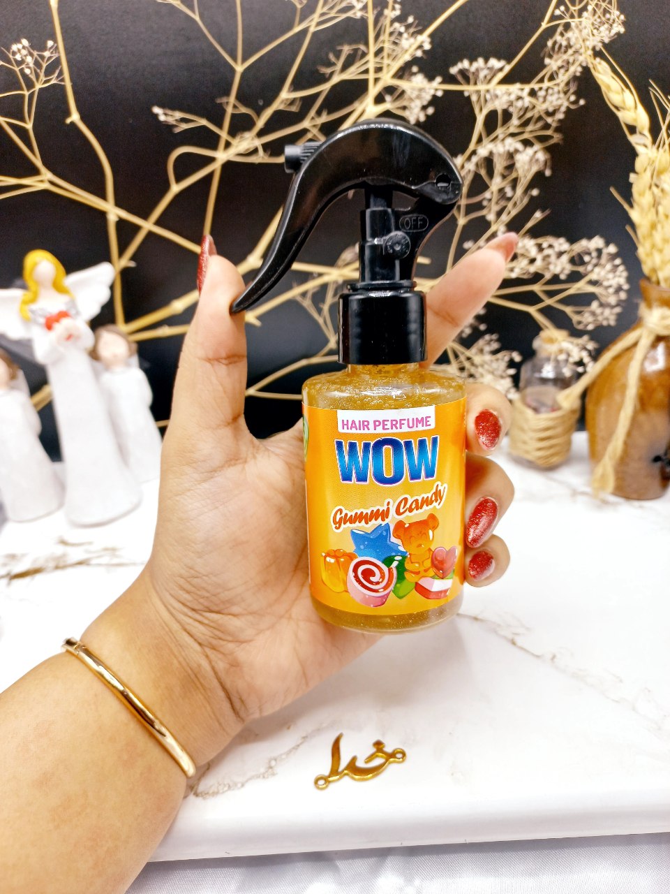 عطر مو خوش بو آب نبات ادامسی 130ml برند واو WOW کد 33
