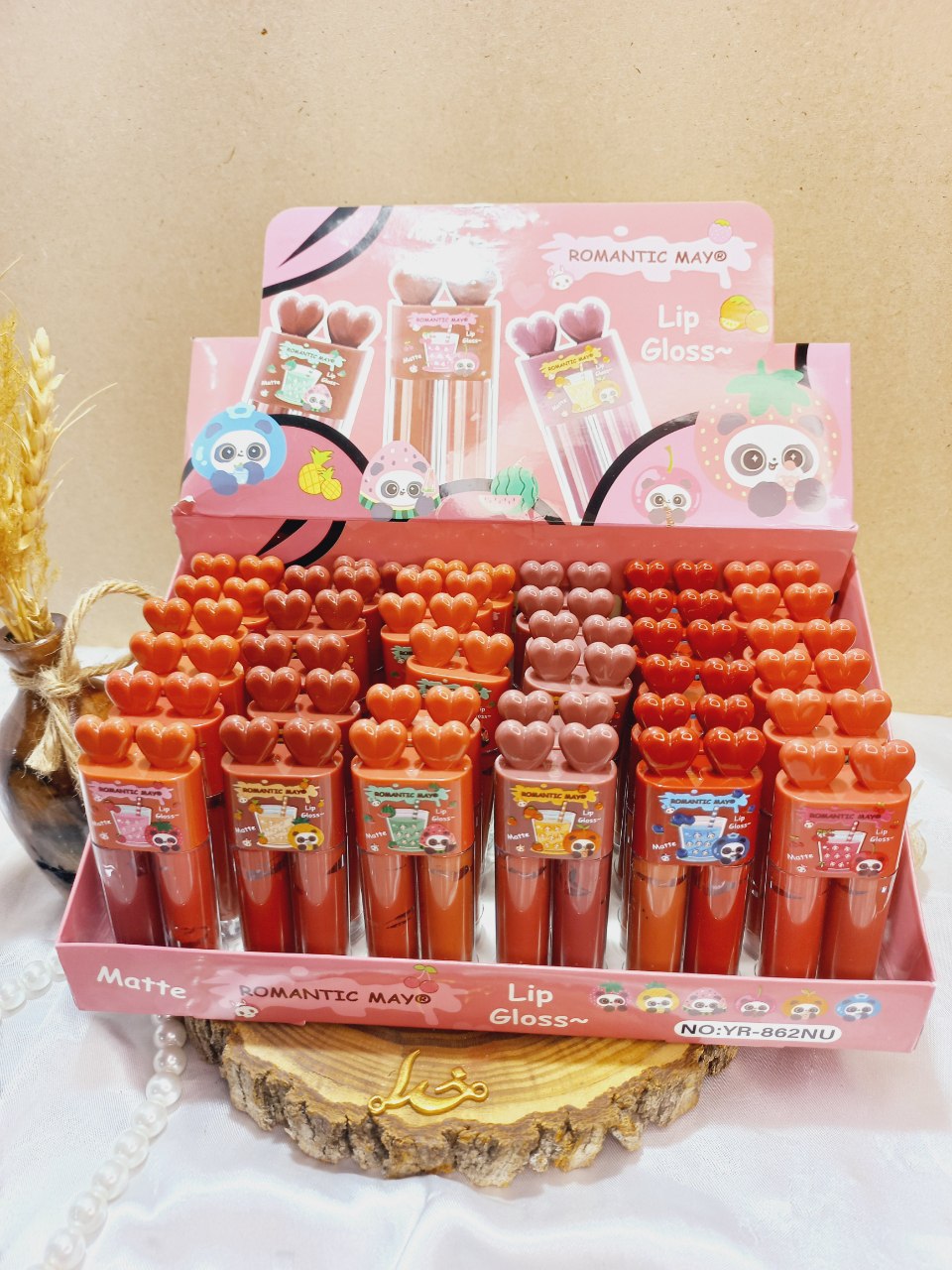 رژ مایع پرطرفدار دو قلو رومانتیک می ROMANTIC MAY کد YR862NU