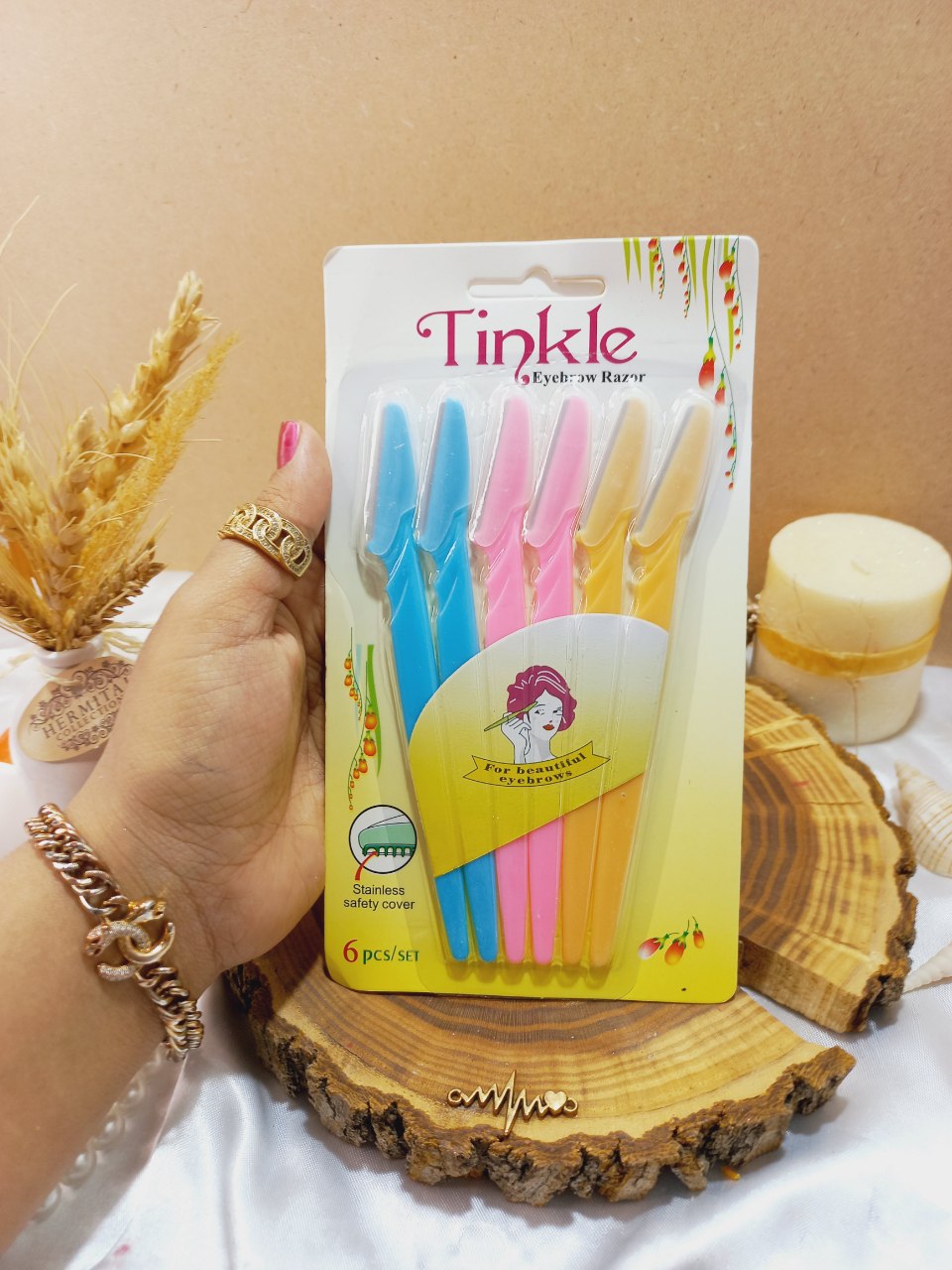 پک تیغ ابرو 6 عددی تینک Tincke