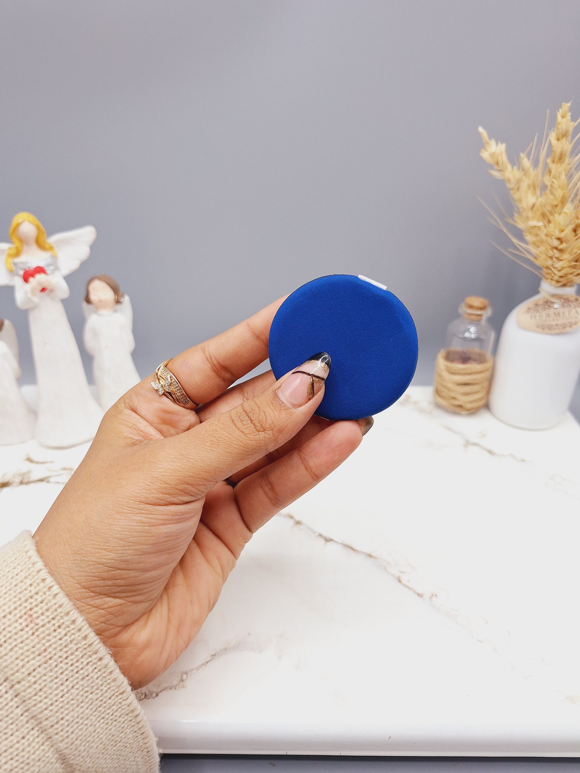 پد پودر فیکس رنگ آبی