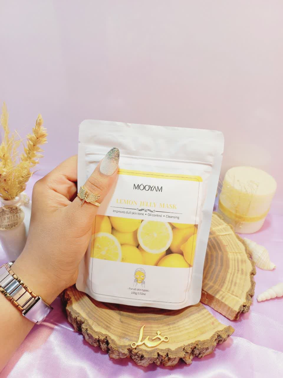 ماسک پودری 100 گرمی جوانسازی مویام MOOYAM با عصاره لیمو LEMON ساخت چین