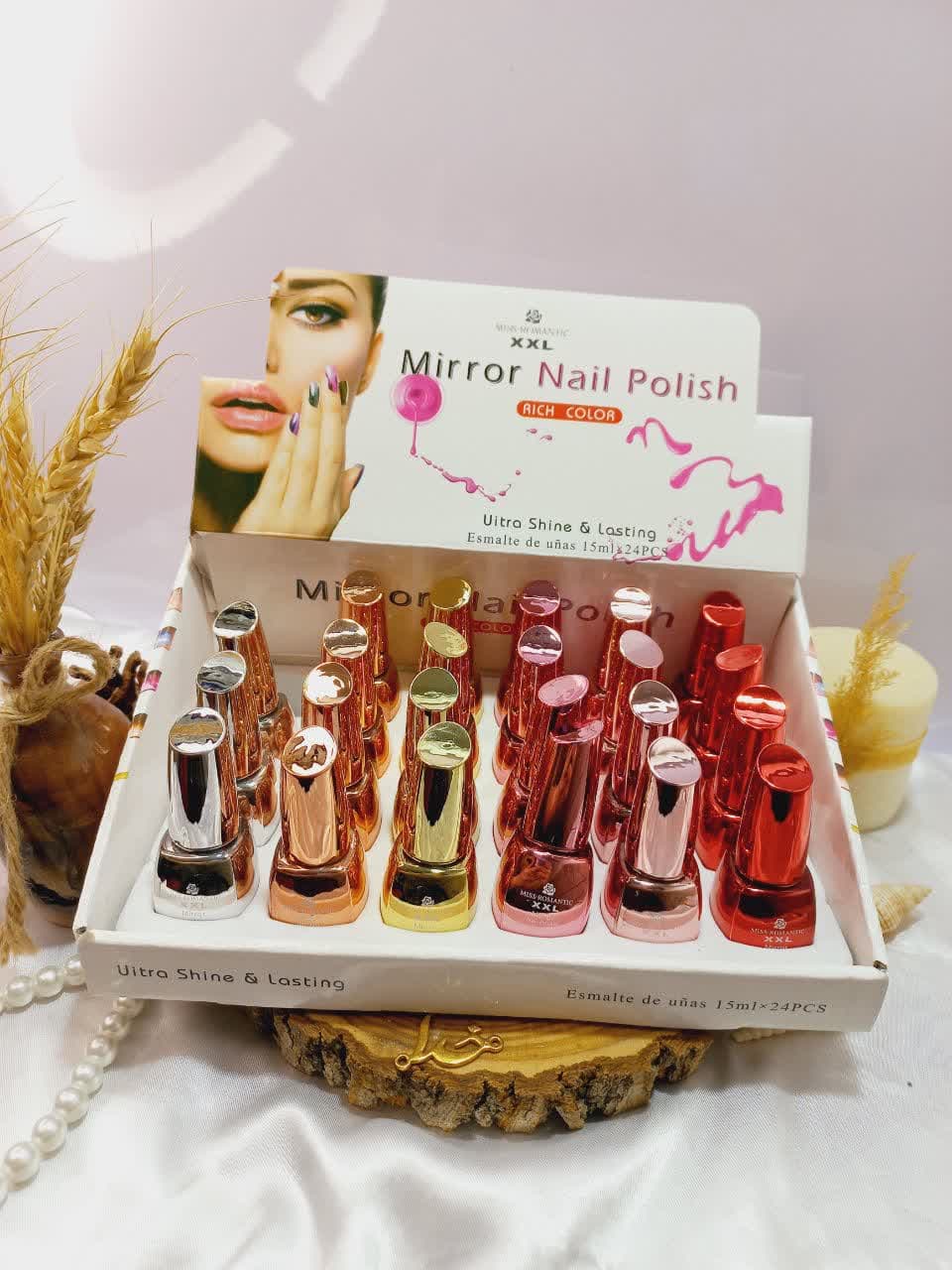 لاک آینه ای پرطرفدار نایلی پولیش NAIL POLISH کد Z9047 | پخش عمده