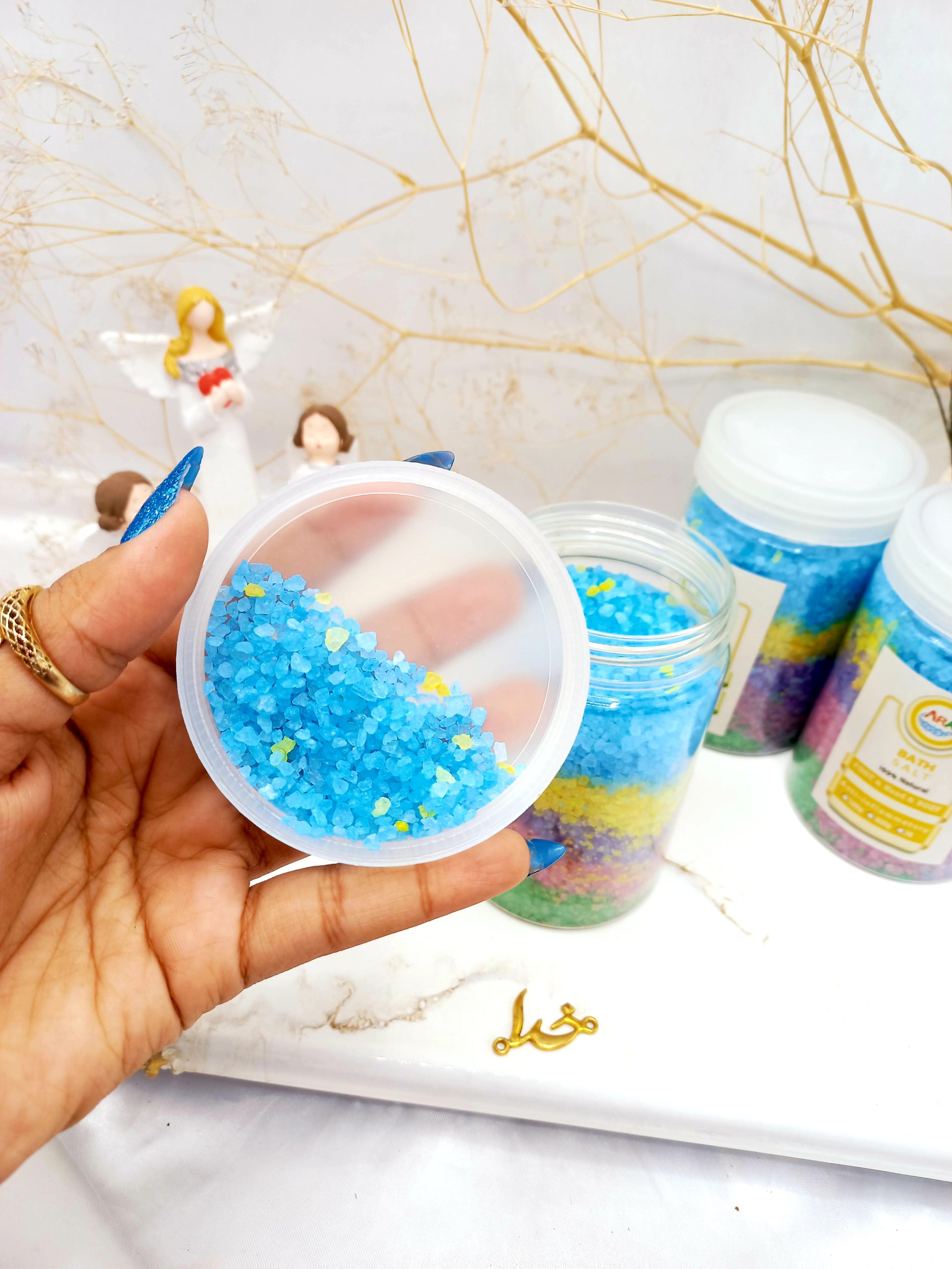 خرید نمک حمام و اسپا رنگی استوانه ای 500 گرم ARA