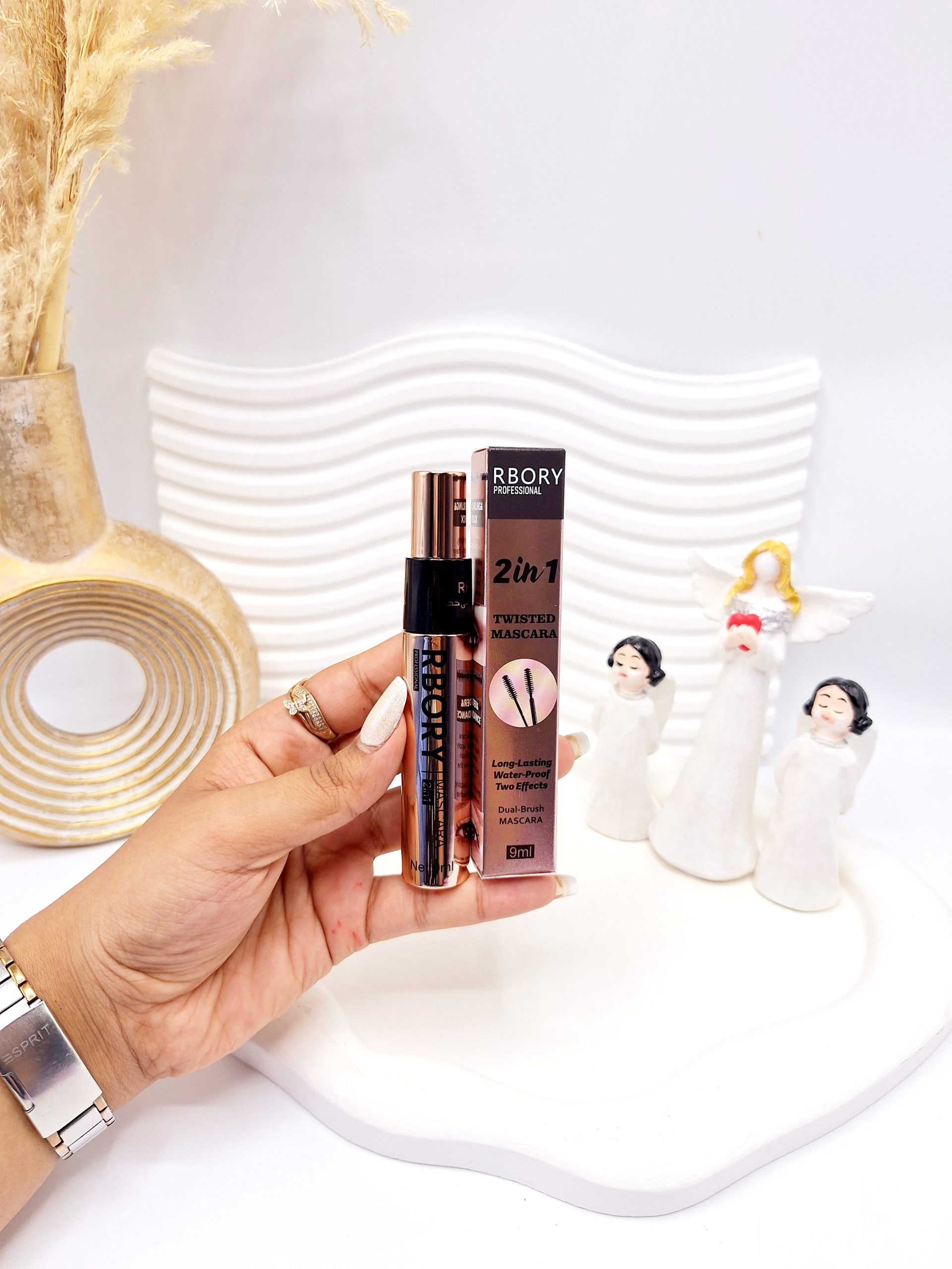 ریمل چشم دو فرچه مجزا حجم دهنده و بلند کننده اورجینال برند RBORY کد 1446