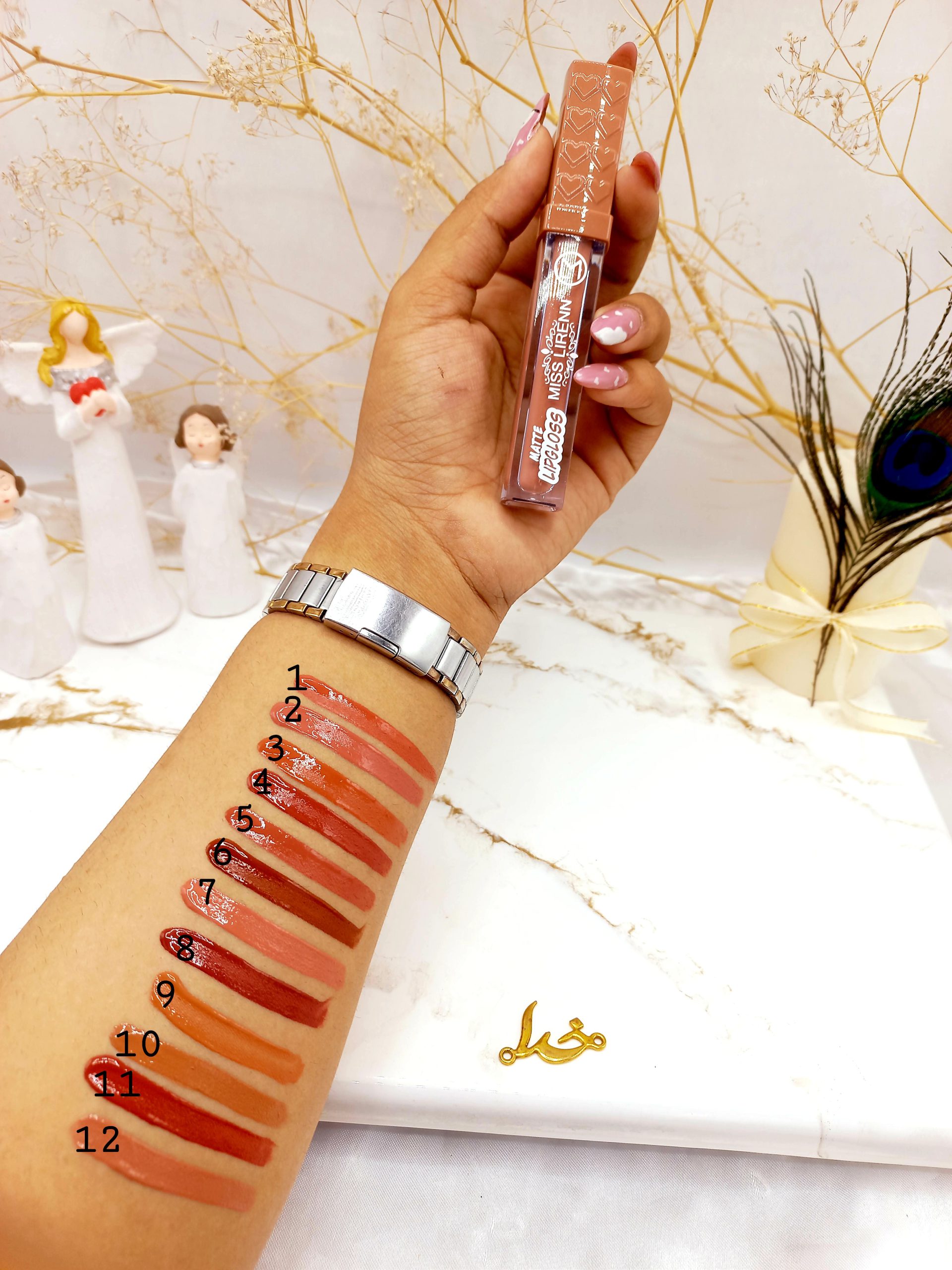 پک 6 تایی رژ مایع پرطرفدار میس لرن MISS LIRENN کد MI796F