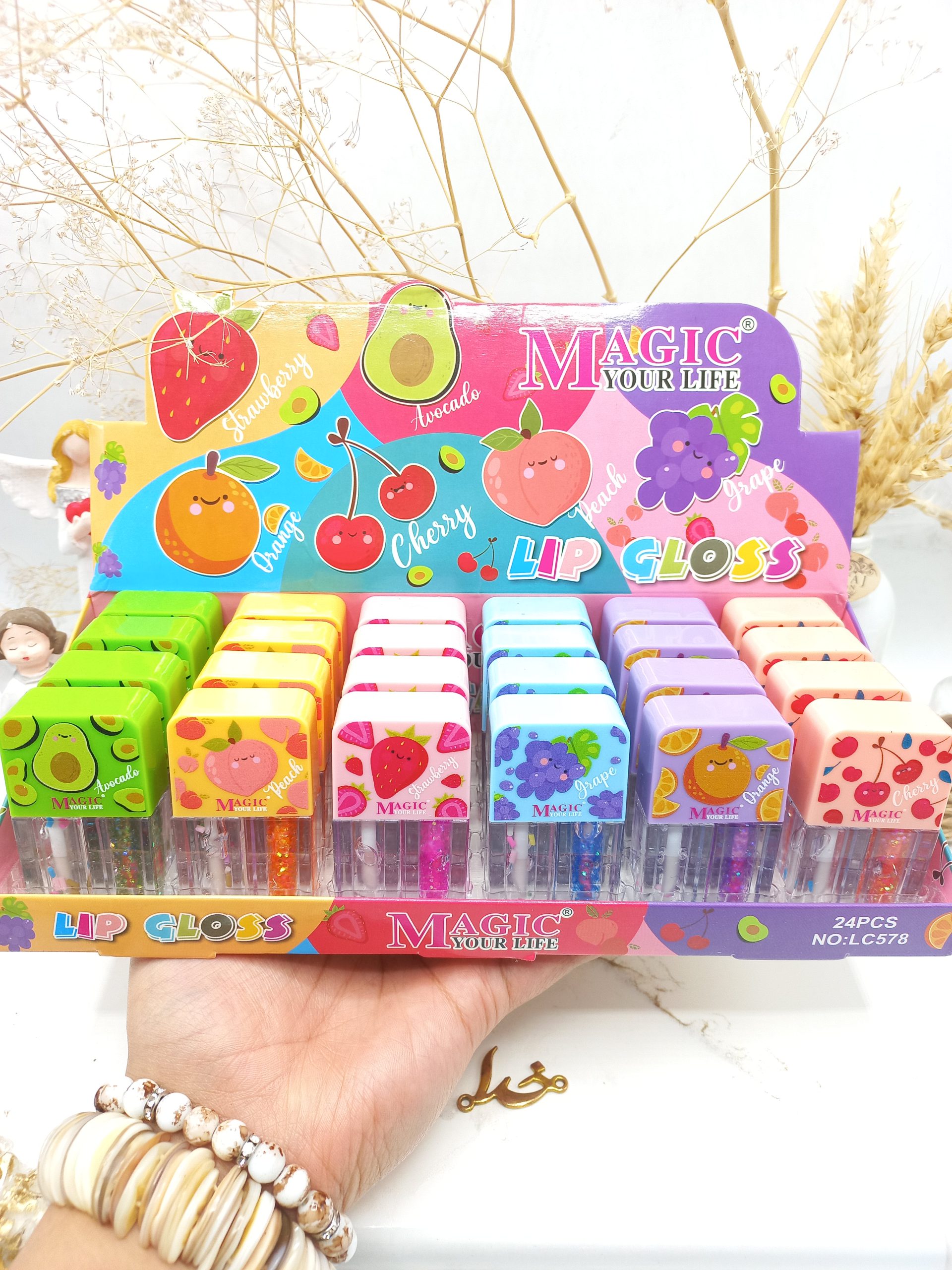 برق لب دو قلو شاین دار مجیک کد LC578