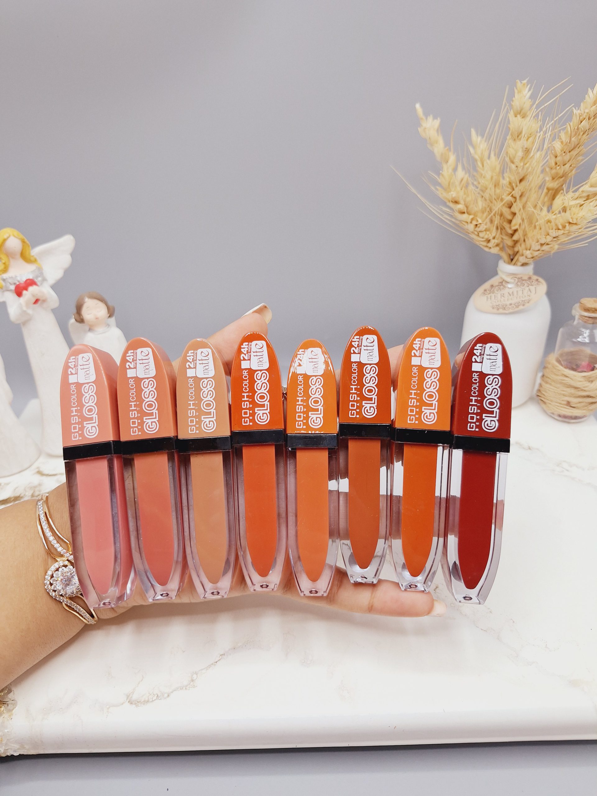 پک 8 تایی رژ مایع خوش کاور برند GOSH COLOR کد NO:GG2880