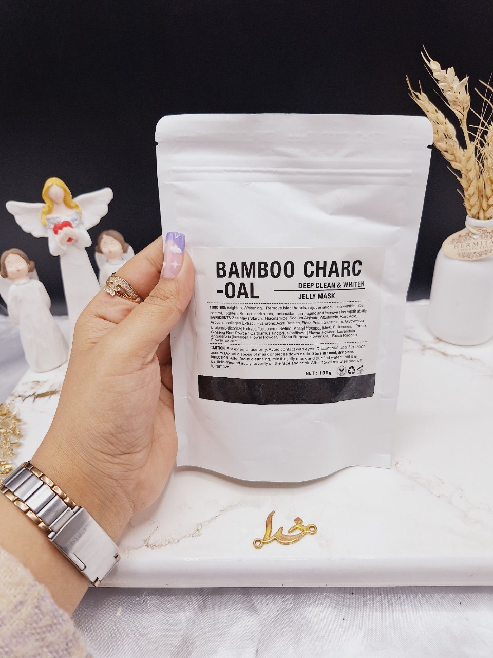 ماسک ژله ای 100g زغال بامبو ‌BAMBIO CHARC OAL ساخت چین