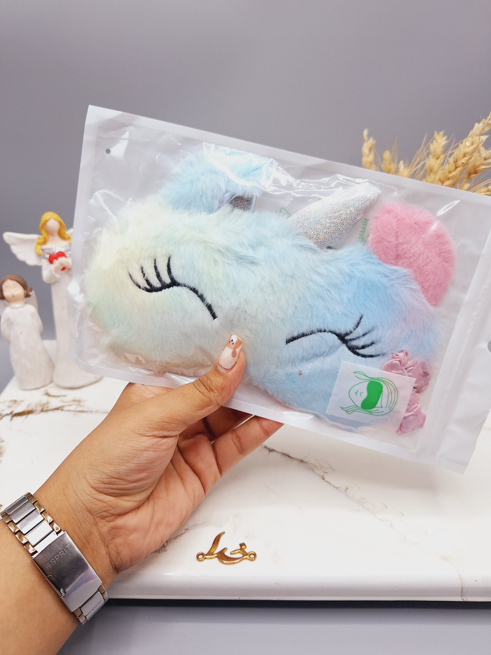 چشم بند پولیشی کمپرس دار سرد و گرم تک شاخ زیبا