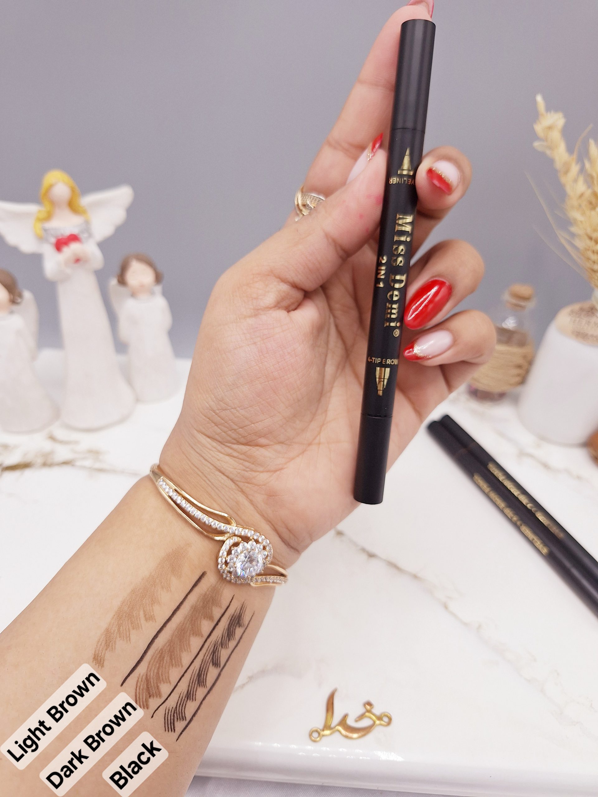 خط چشم و هاشور دو سر برند میس دمی Miss Demi