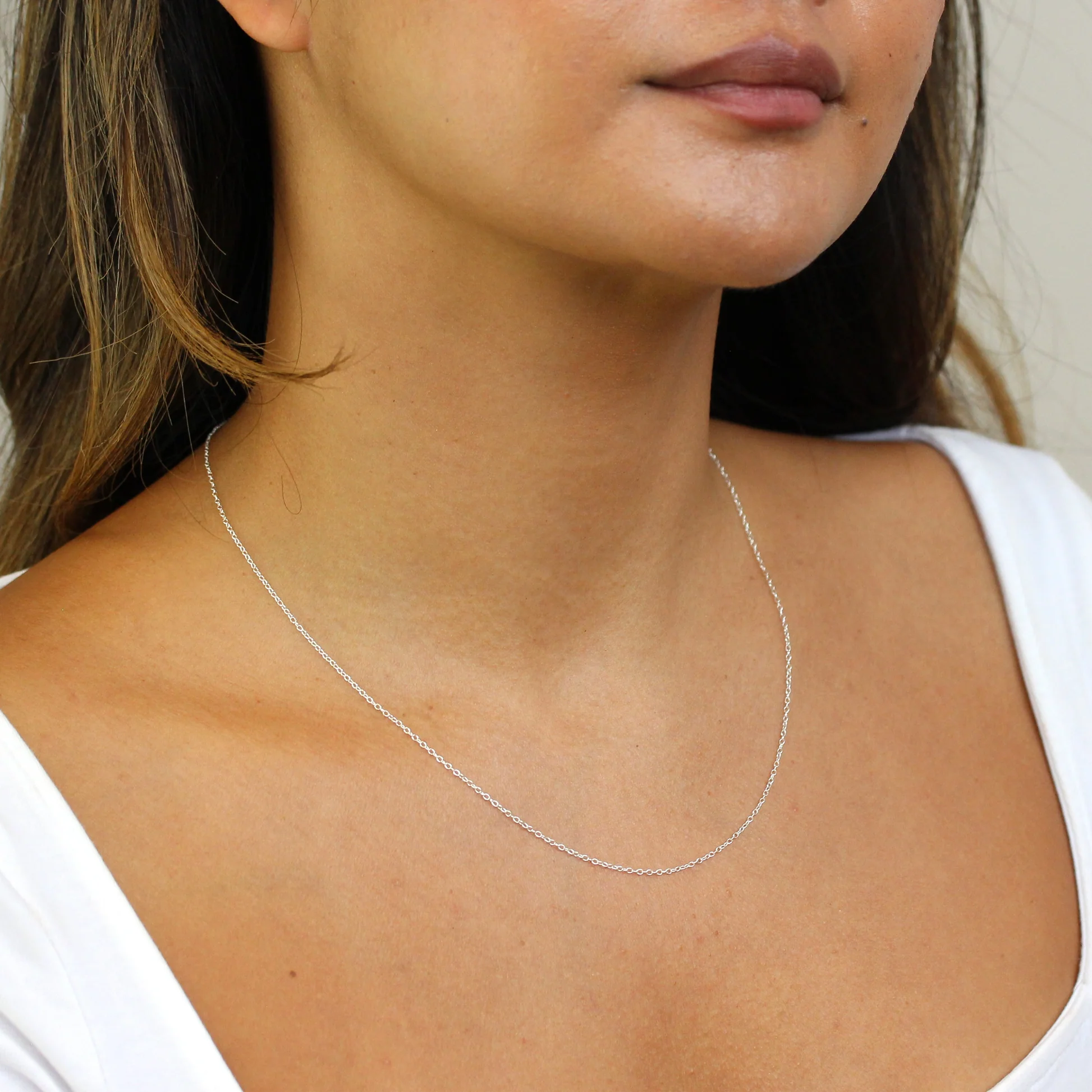 زنجیر استیل نقره ای