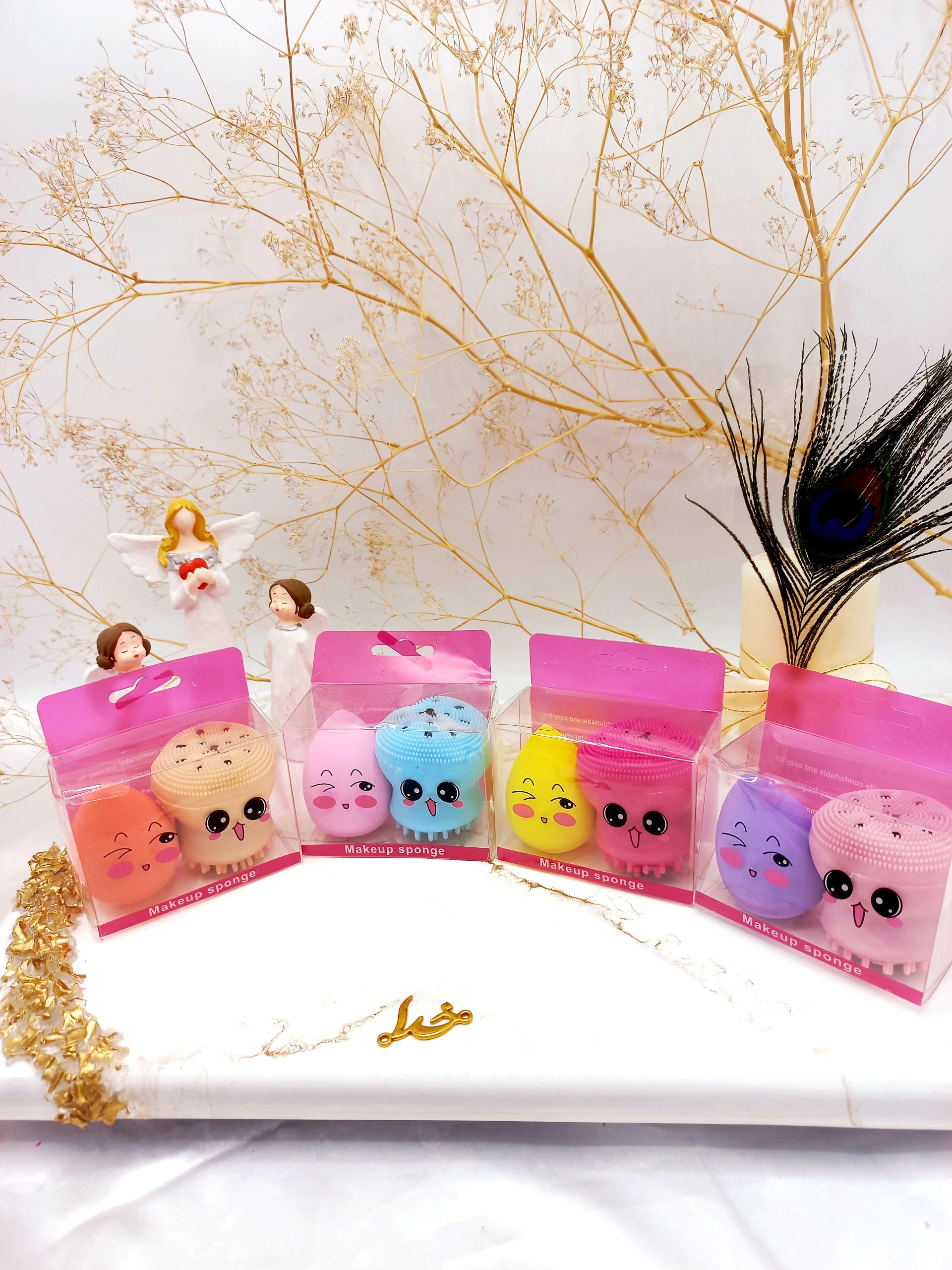 پک 2 تایی فیش براش و پد تخم مرغی Makeup Sponge کد 5565