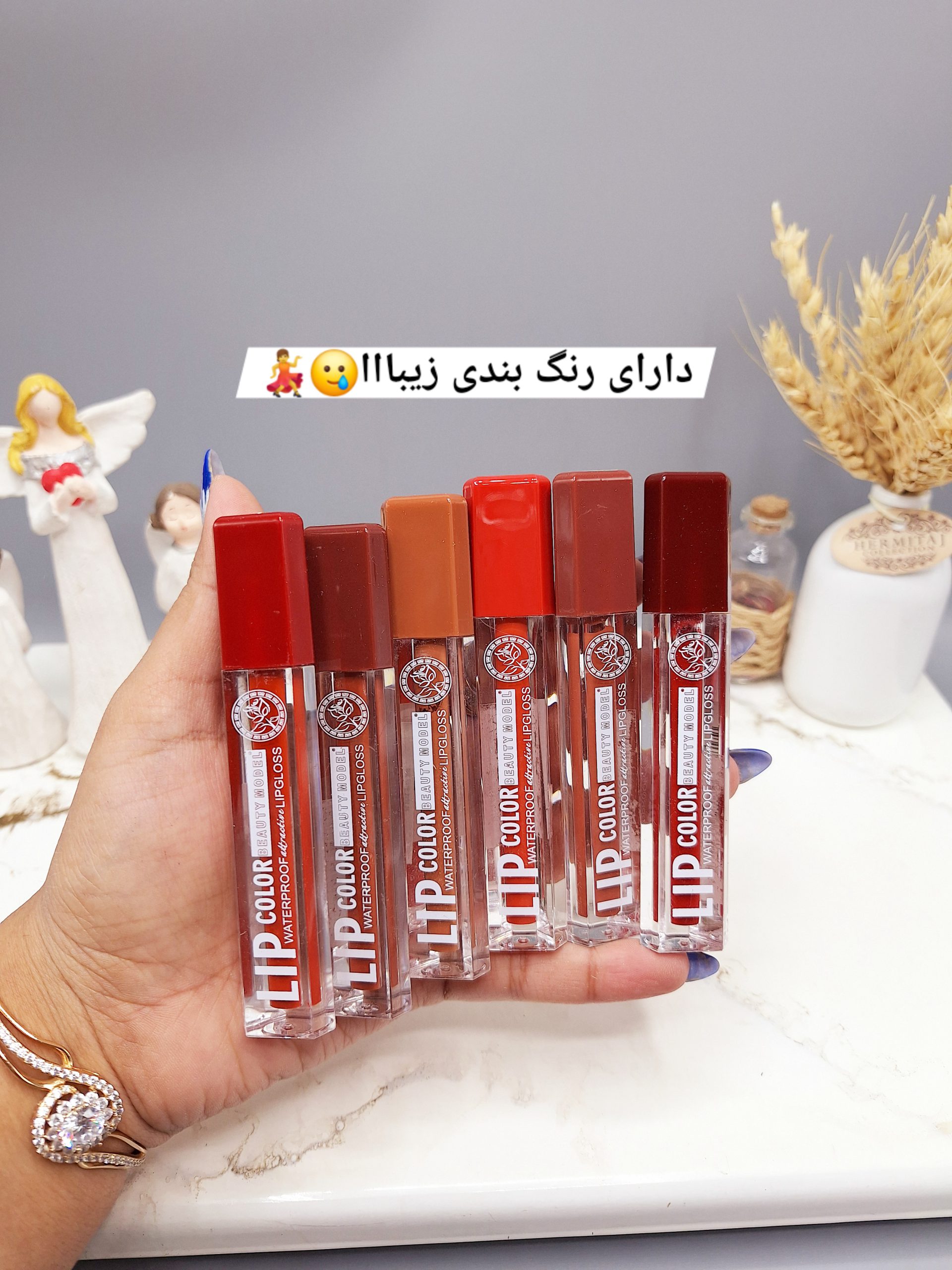 پک رژ مایع 6 تایی خوش رنگ برند بیوتی مدل کد 046