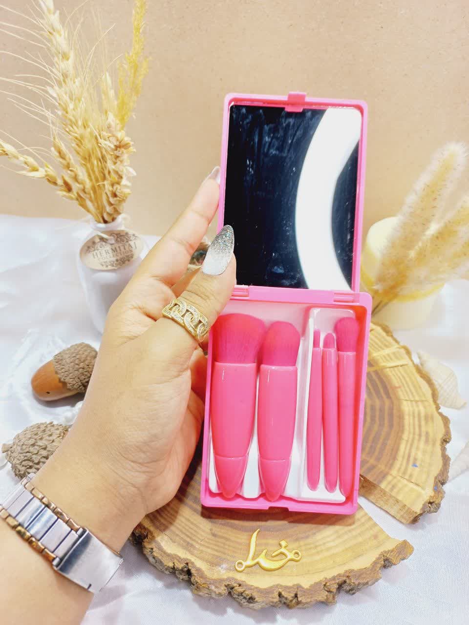 ست براش باکس دار 6 تیکه سرخابی