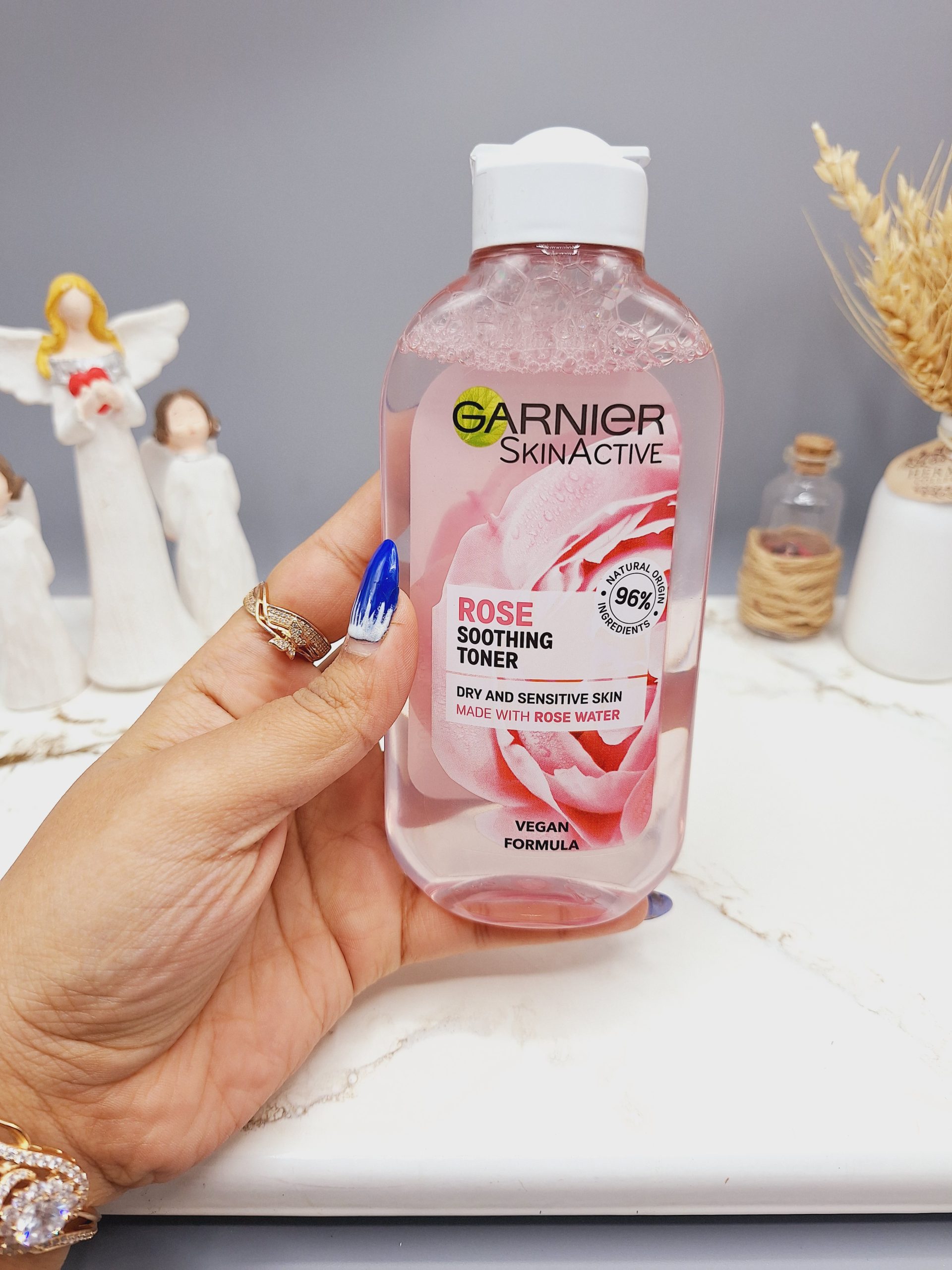 تونر پاک کننده صورت گارنیر مدل گل رز Rose Toner مناسب پوست خشک تا حساس حجم 200 میل اصل کد 0579