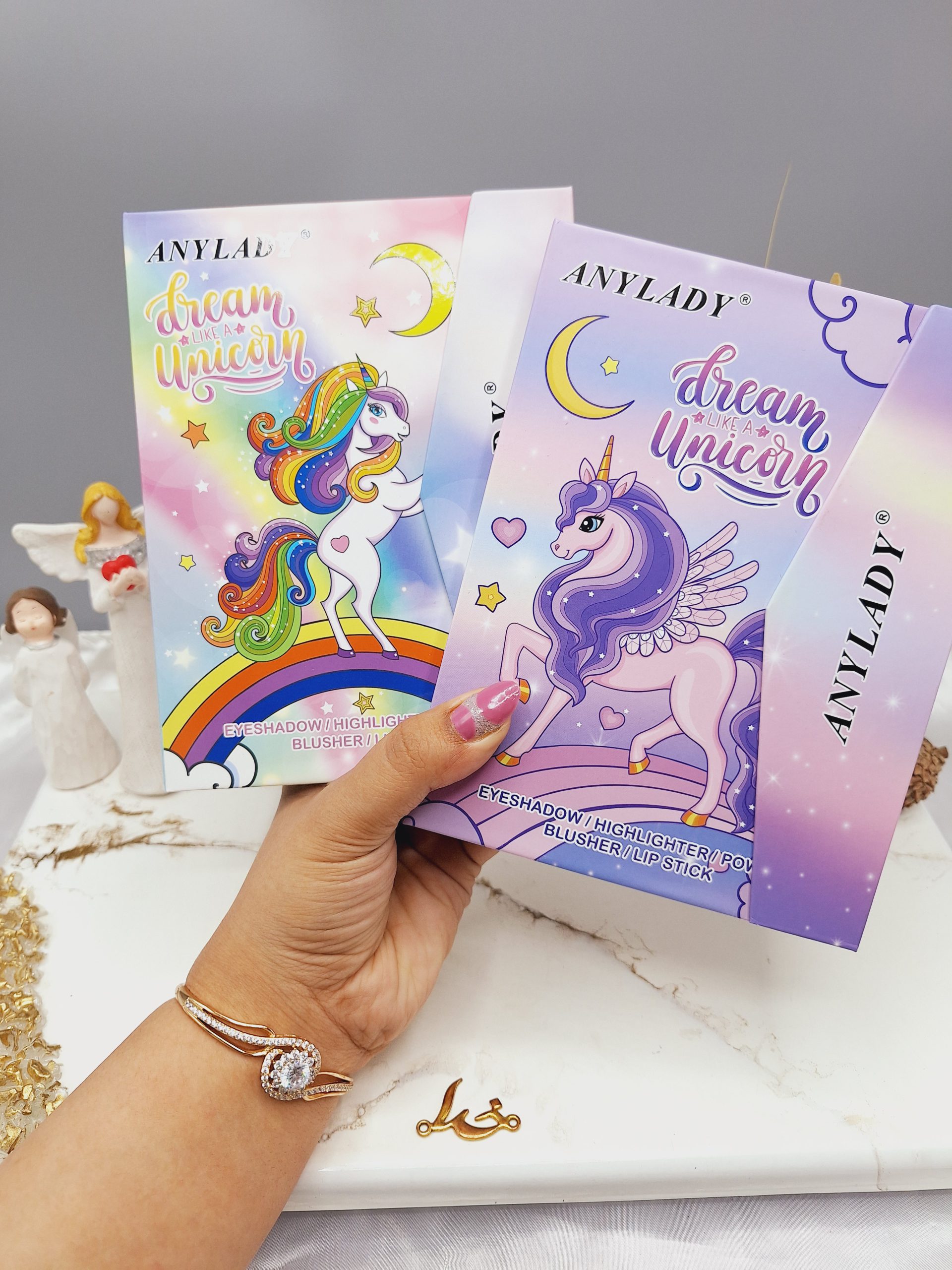 پالت سایه آنالیدی زیبا طرح اسب تک شاخ رویایی کد 8604C