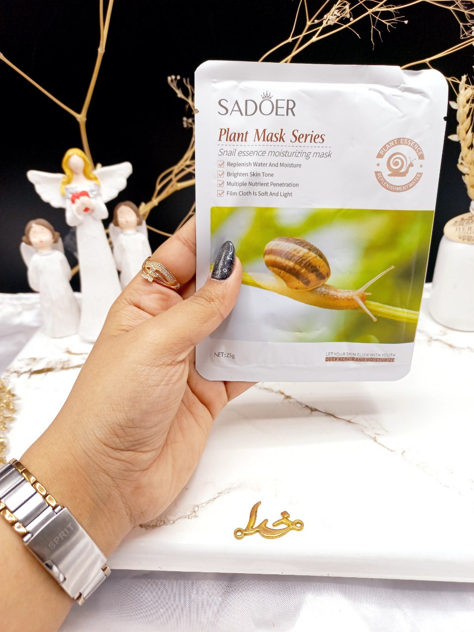 ماسک ورقه ای مرطوب کننده حلزون برند سادور SADOER کد SD81815