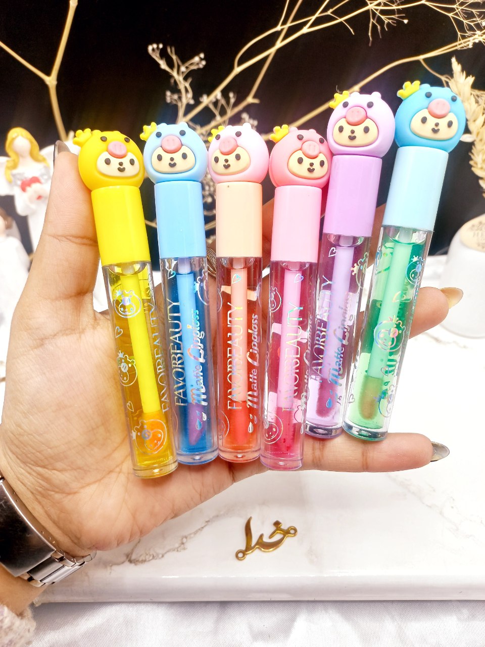 برق لب حرارتی طرح فانتزی فاور بیوتیFAVOR BEAUTY  کد LG3010