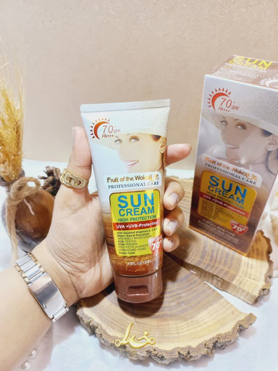 ضد آفتاب ووکالی سان کرم 70 Wokali کد WKL492