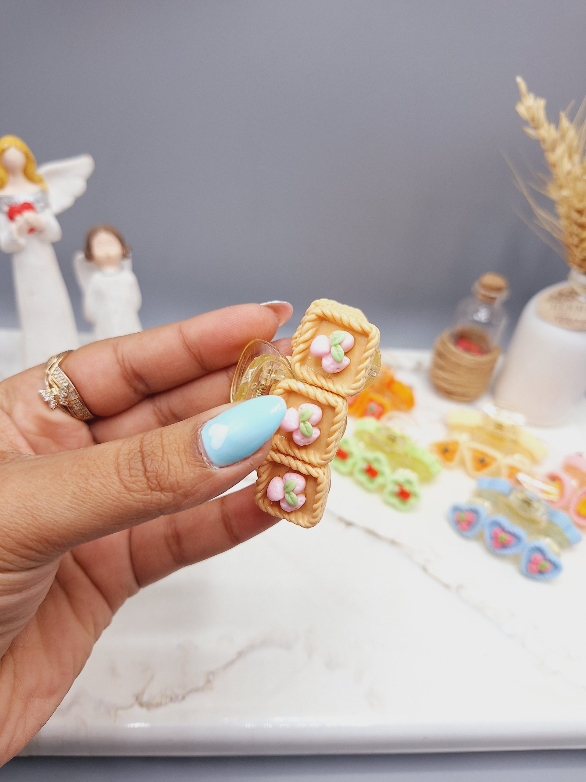 کلیپس مو کوچک طرح میوه