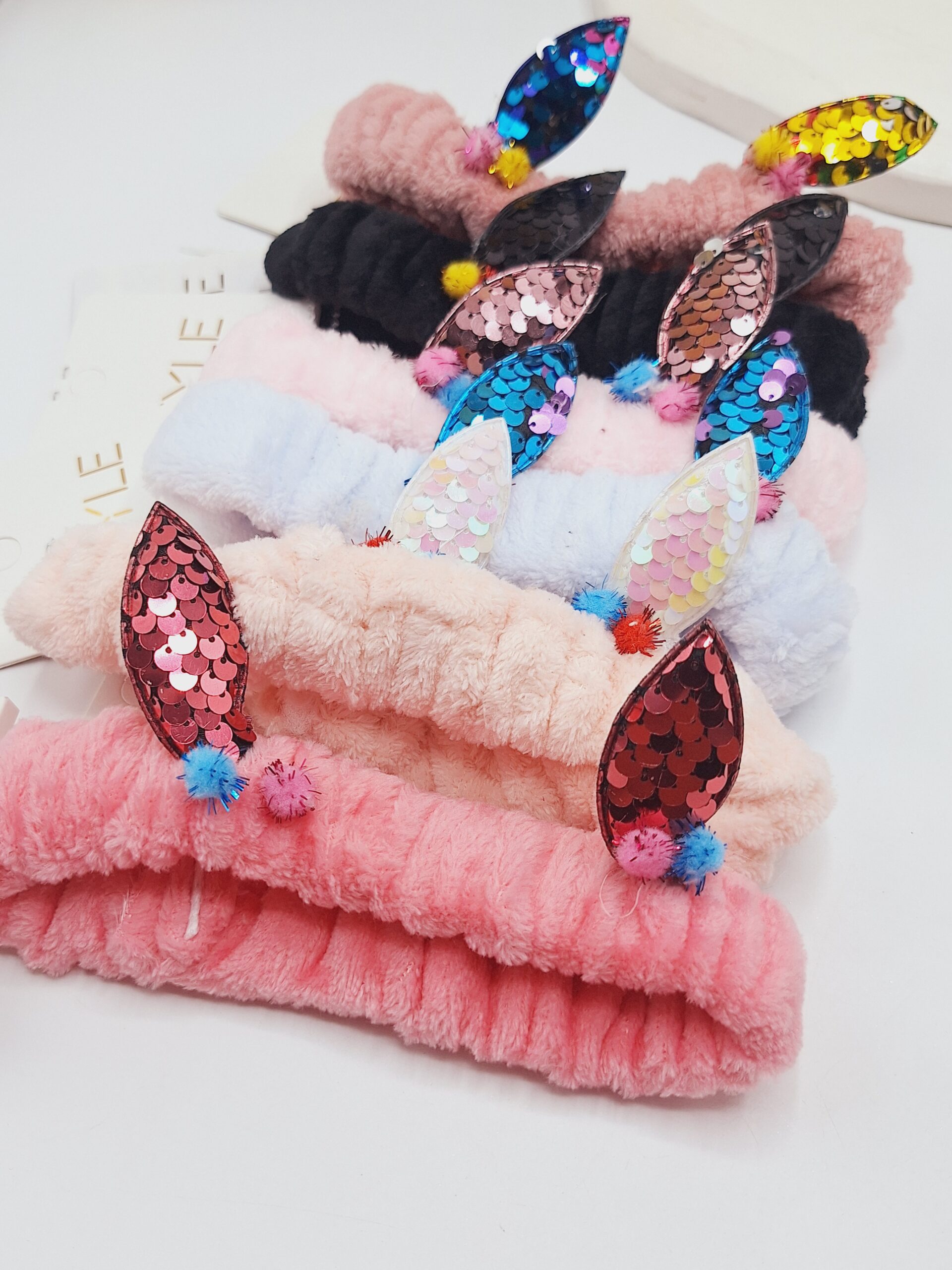 هدبند بچگانه طرح خرگوش پولک دار کیفیت خوب