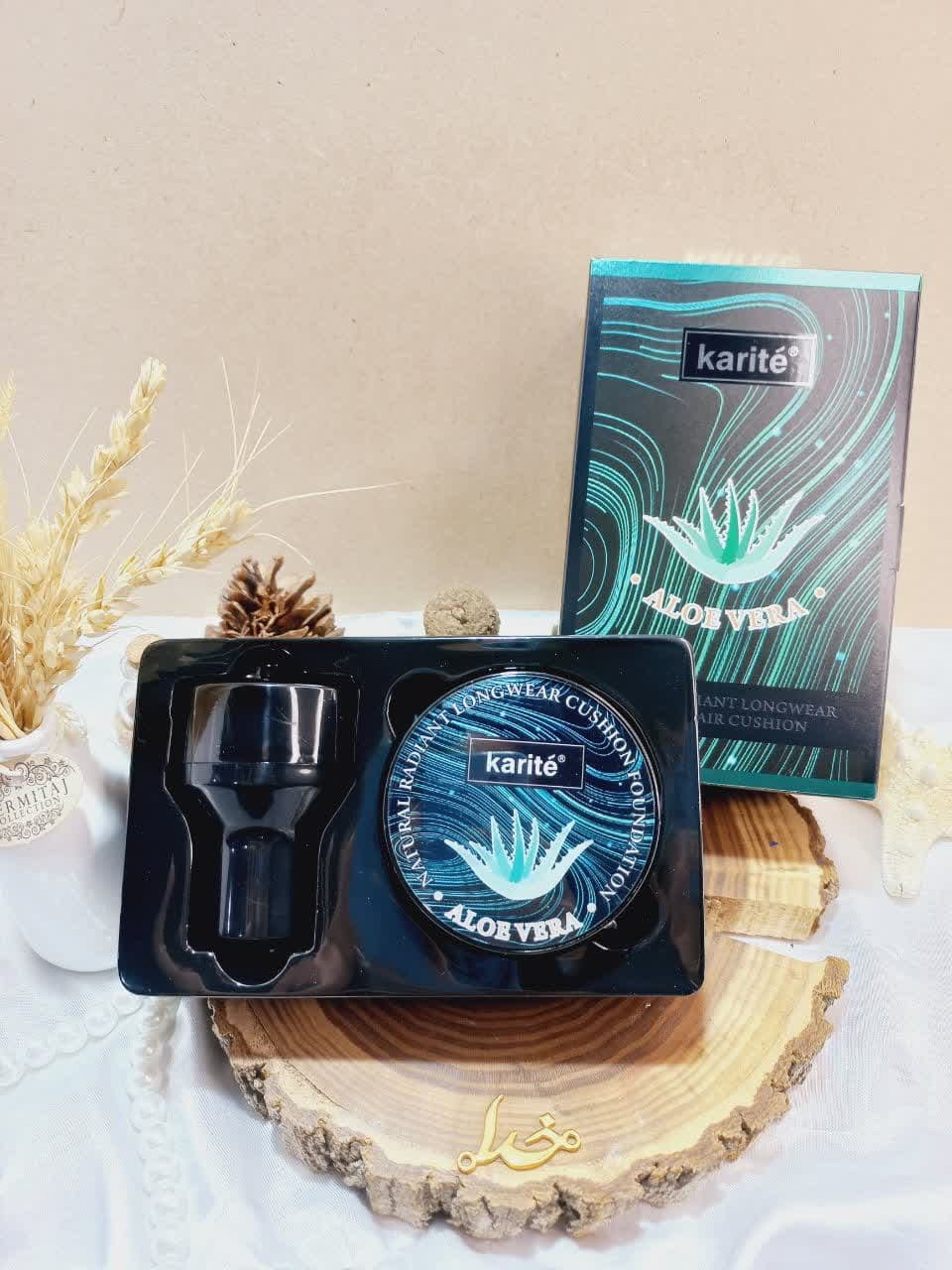 کوشن آلوئه ورا ALOE VERA به همراه پد قارچی برند کاریته Karite اورجینال