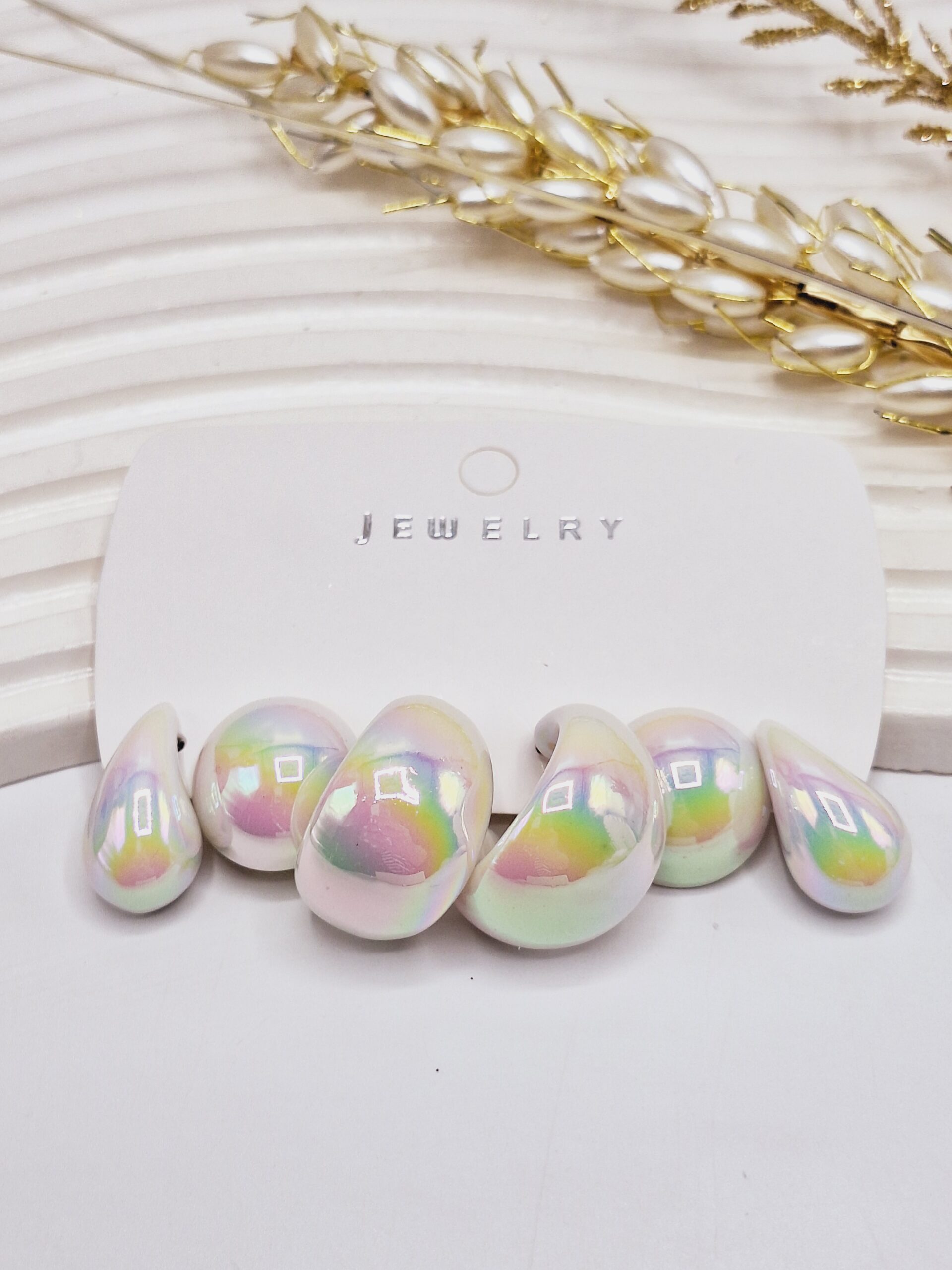 پک گوشواره آبنباتی سفید طرح چهارم