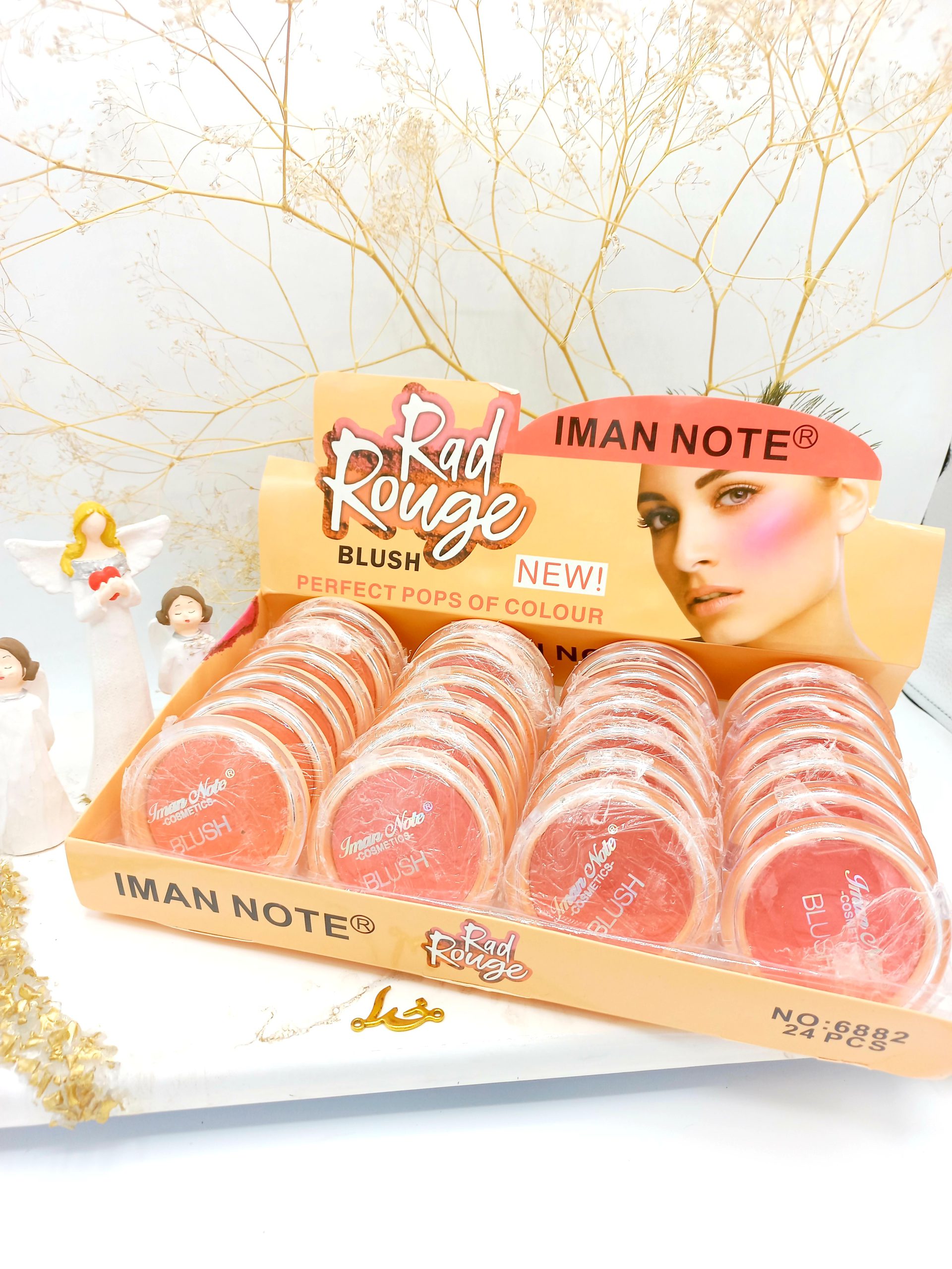 رژ گونه پرطرفدار هلویی IMAN NOTE کد 6882