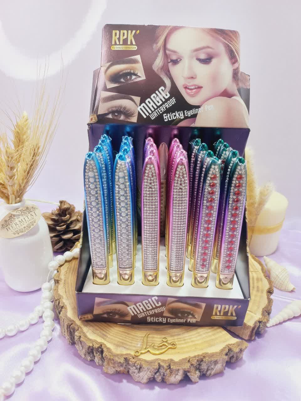 خط چشم ضد آب پرطرفدار نگین دار RPK کد 8045 | پخش عمده