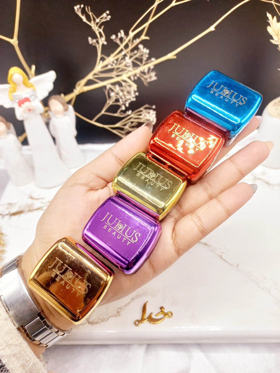 مداد تراش دو قلو رنگی JULLUS