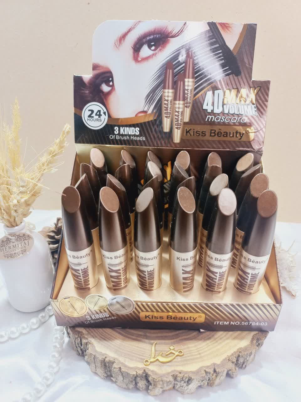 ریمل پرطرفدار 4D MAX VOLUME برند کیس بیوتی KISS BEAUTY کد 56784