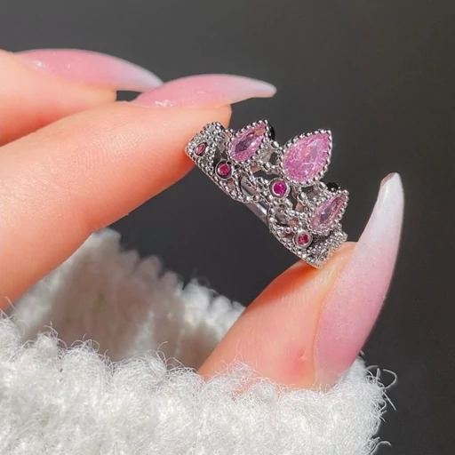 انگشتر تاچ پرنسسی راپونزل صورتی