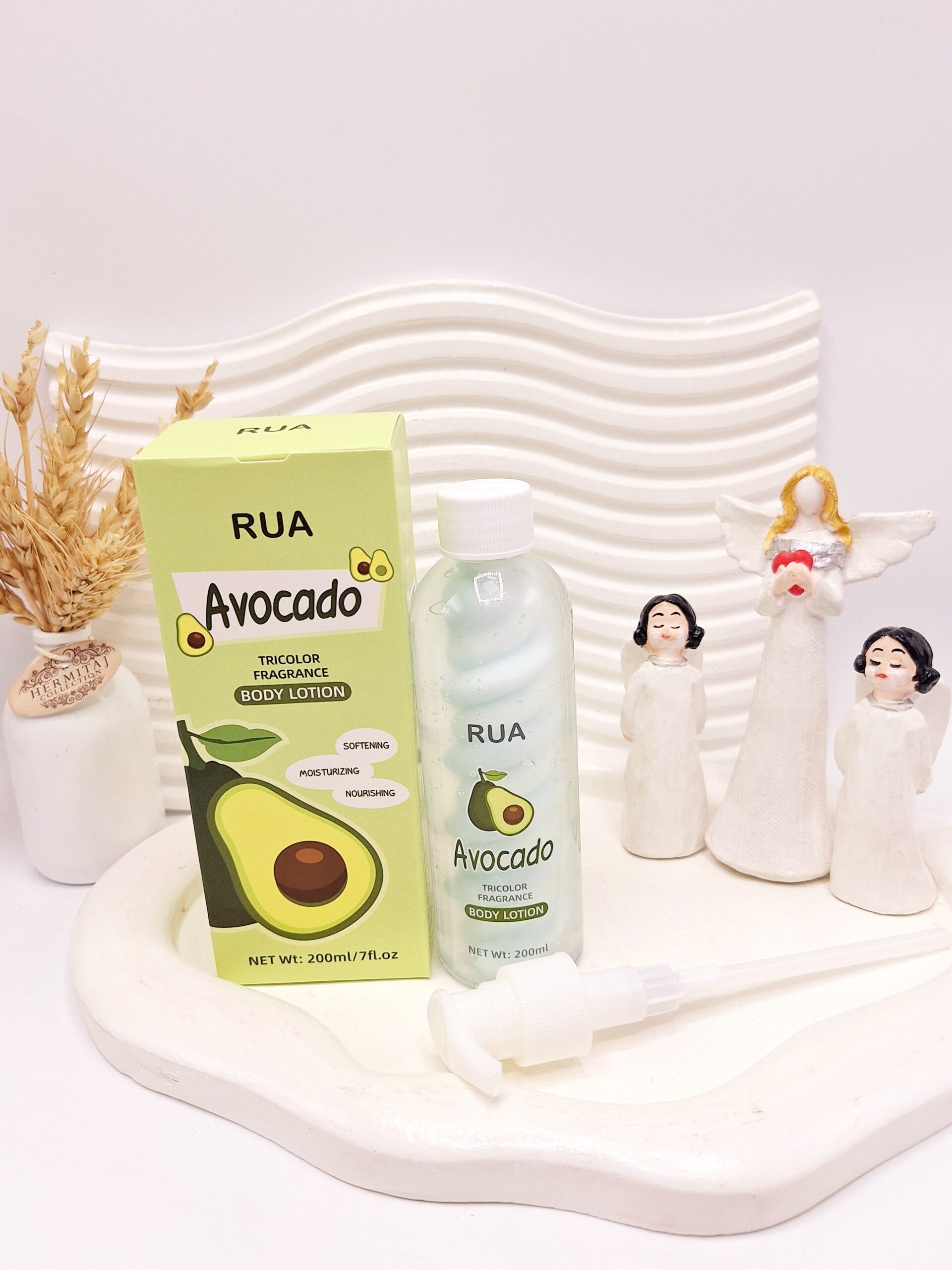 لوسیون بدن آووکادو و مارشمالو برند RUA کد 0831