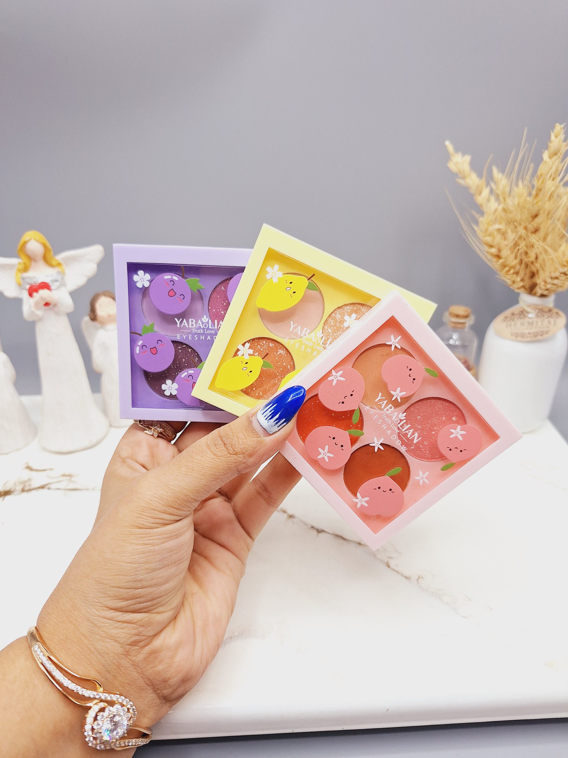 سایه چشم 4 تایی میوه ای خوش رنگ برند YABA LIAN کد 89170