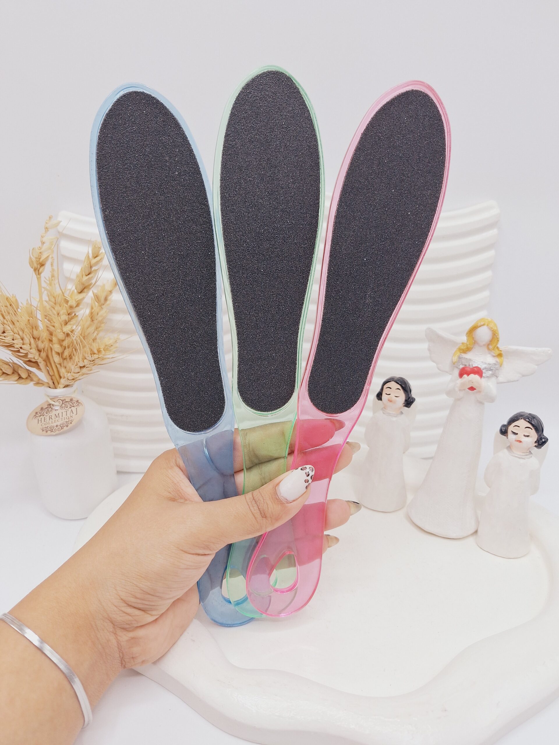 سوهان پاشنه پا مدل شیشه ای