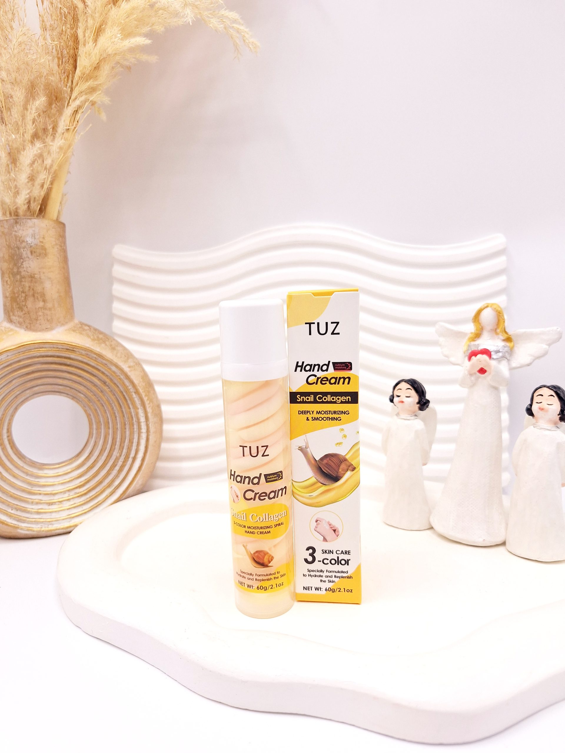 کرم دست روشن کننده حلزون مارشمالو برند TUZ کد 7706