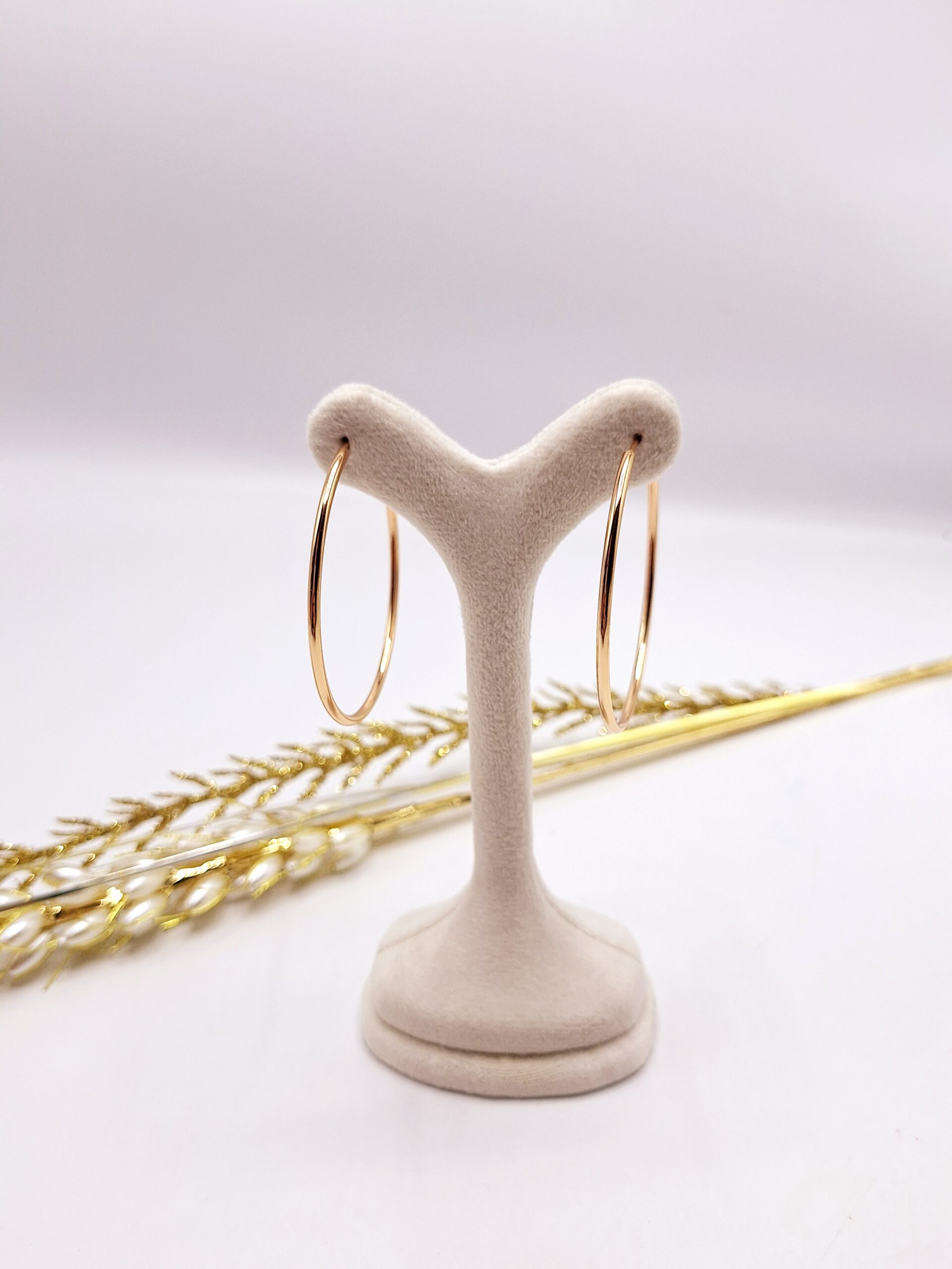 گوشواره طلایی طرح حلقه ای برند ژوپینگ