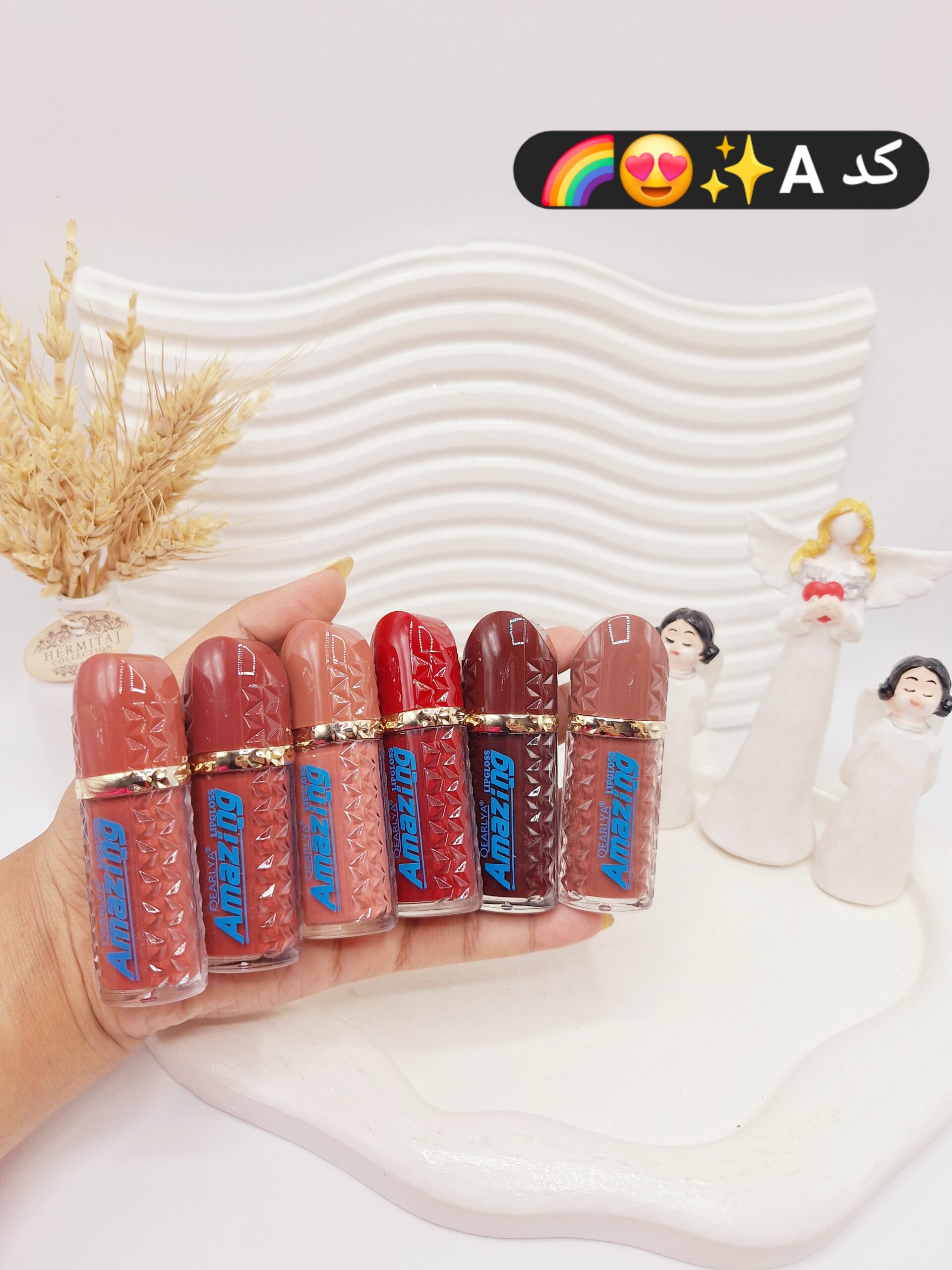 پک رژ مایع 6 تایی فشیون بیوتی fashion BEAUTTY کد QE 7107