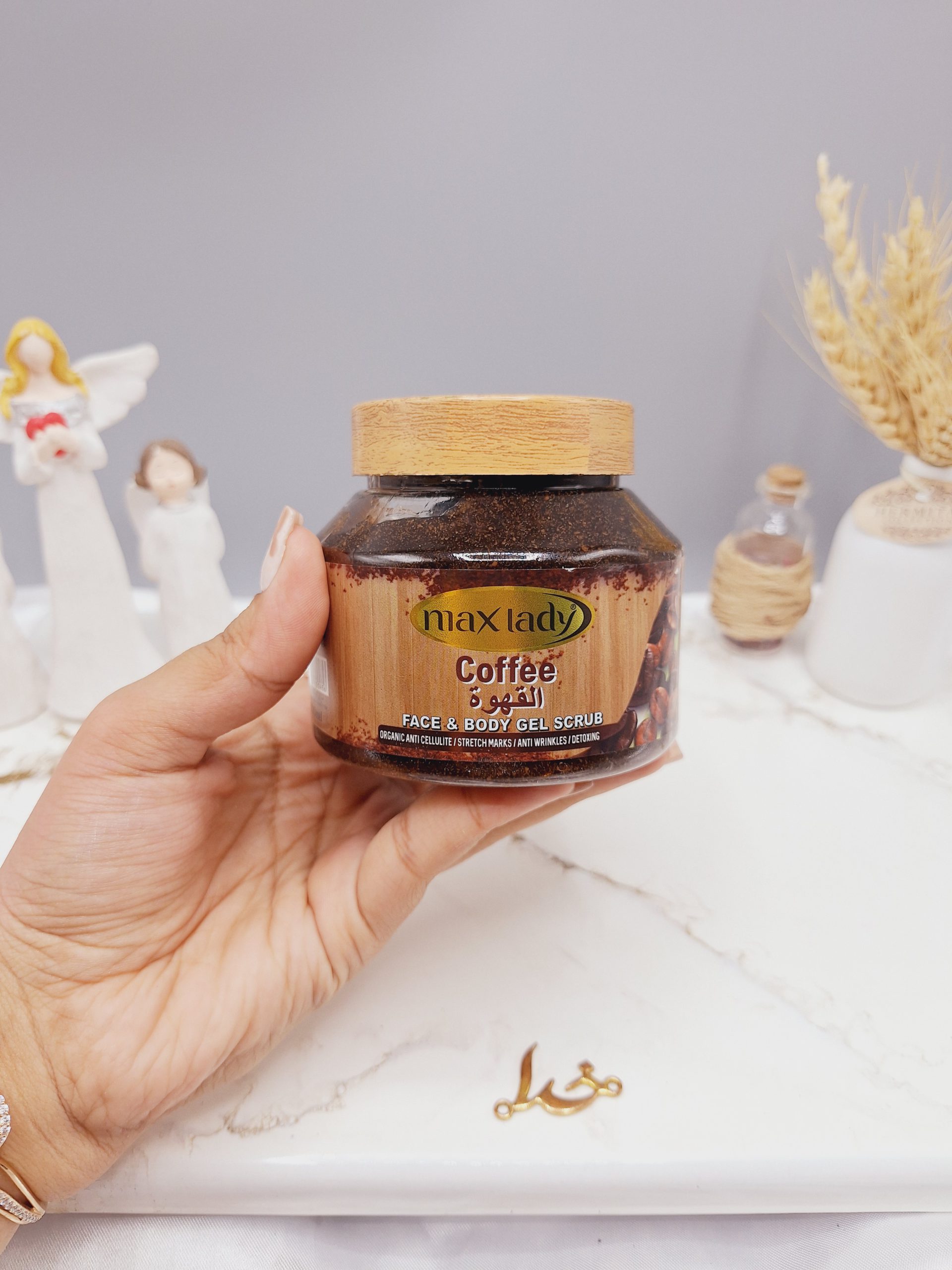 اسکراب کاسه ای شنی مدل قهوه   برند max lady کد 0436