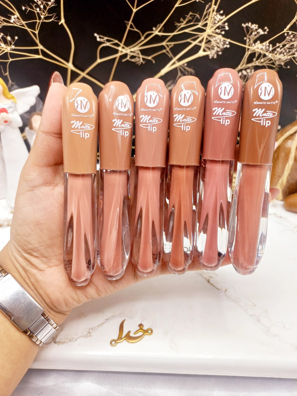 پک 6 عددی رژ مایع ضد آب برند رومانتیک مات ROMANTIC MATTE کد RY_1251