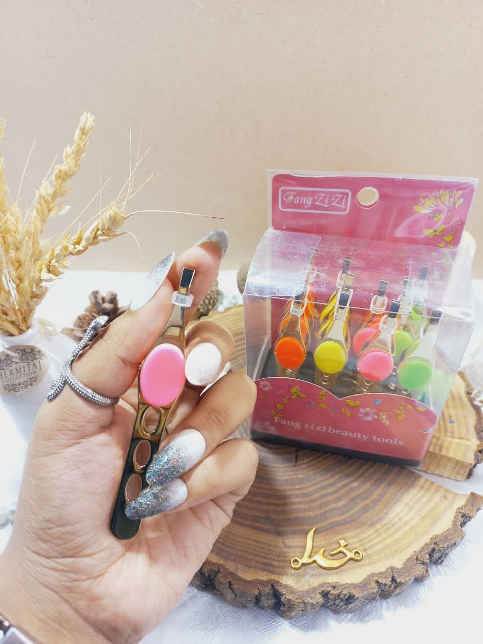 موچین استیل انبری دکمه دار طلایی FANG ZI ZI