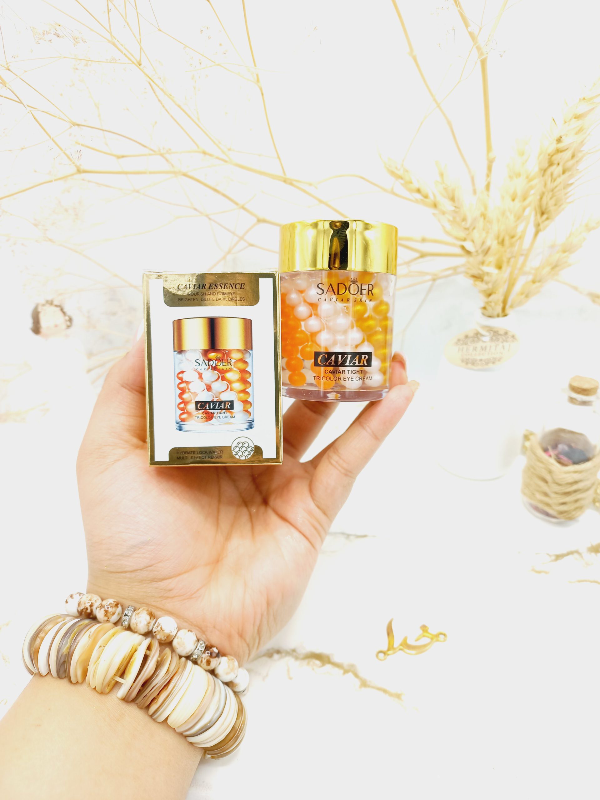 کرم سفید کننده قوی دور چشم خاویار برند سادور SADOER کد SD51773