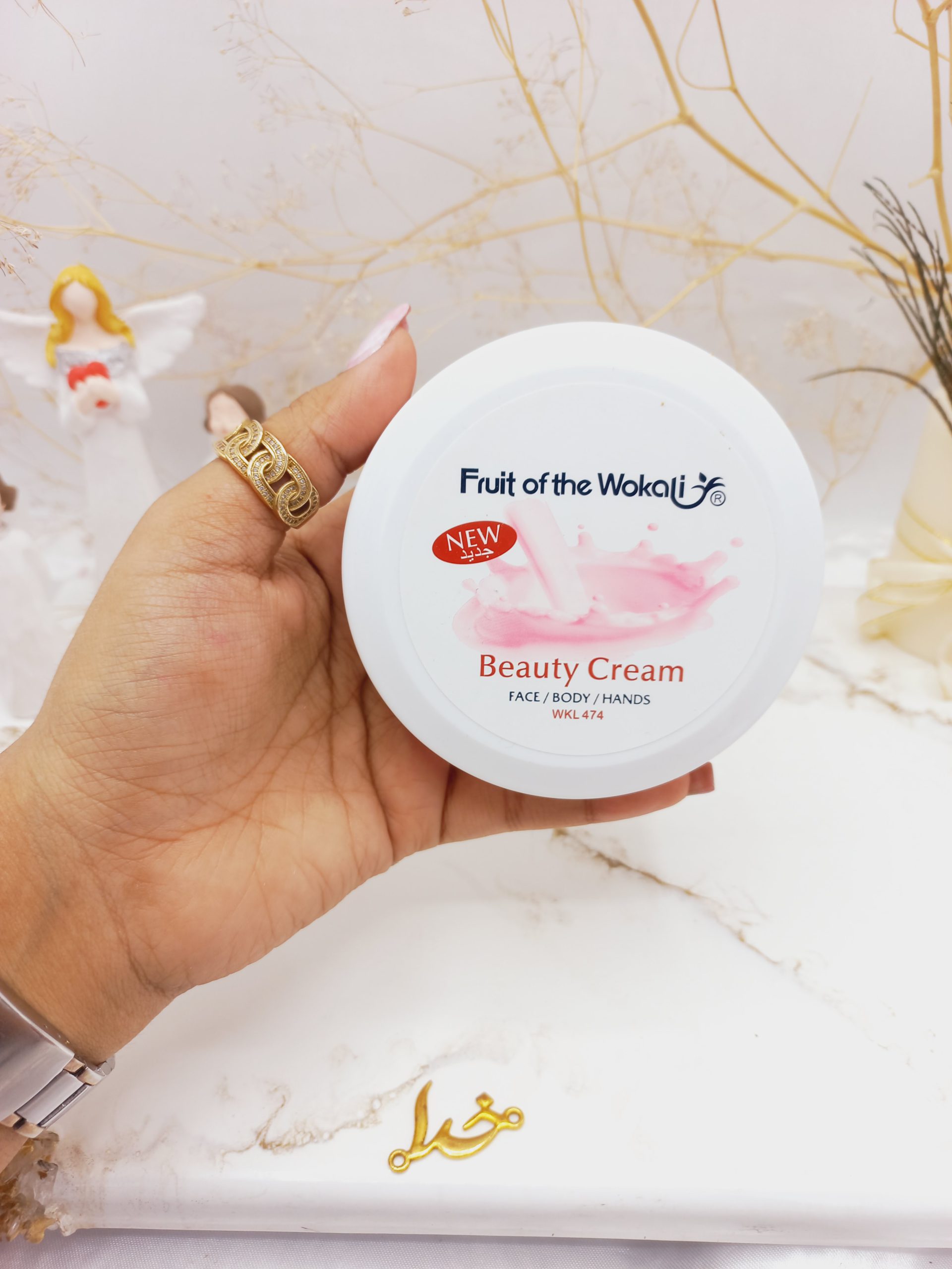 کرم جوانساز پوست دست و صورت  و مرطوب کننده ویتامین E وکالی WOKALI کد WKL474