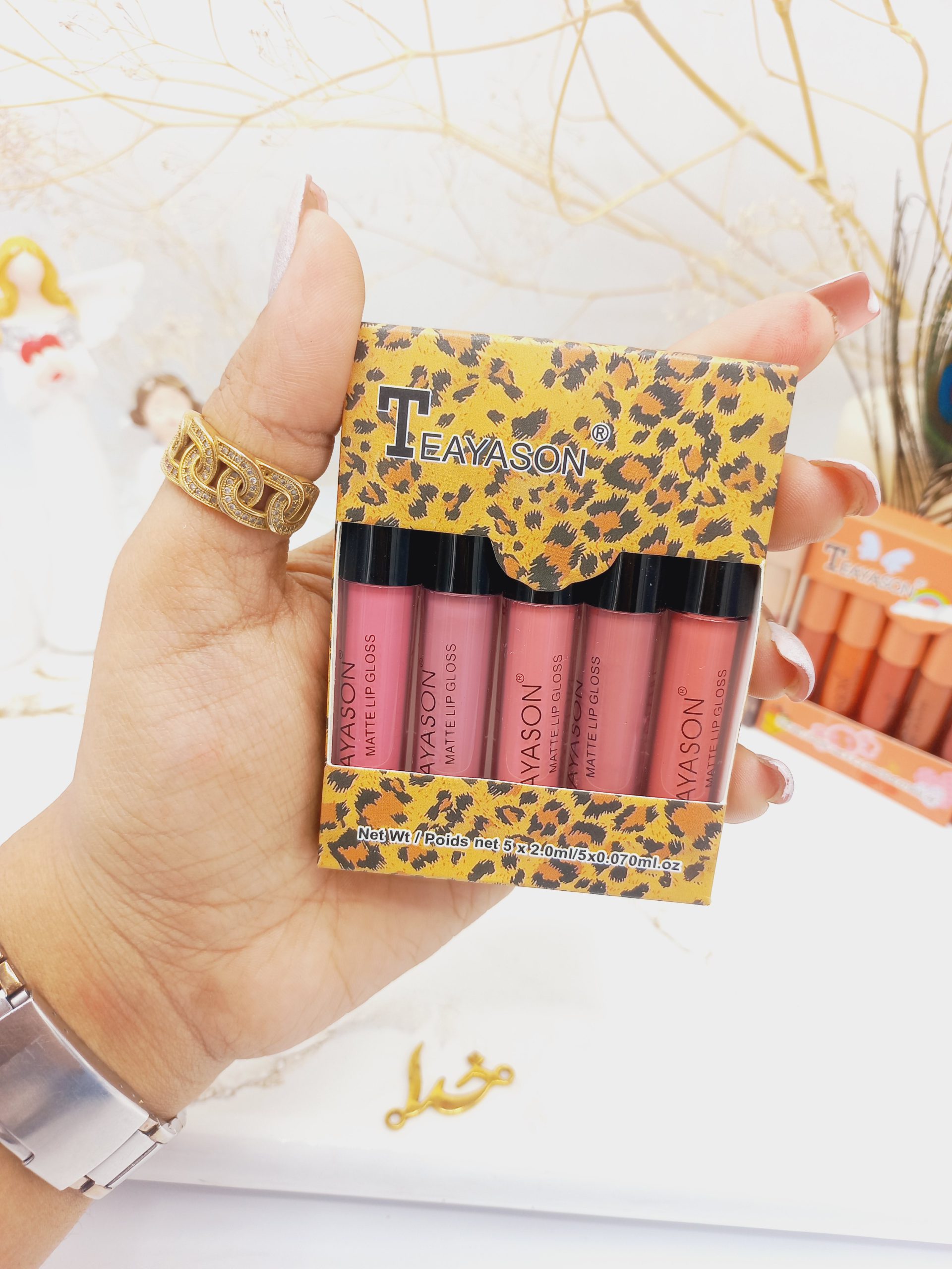 پک رژ مایع هدیه TEAYASON (طرح کلبه پلنگی)