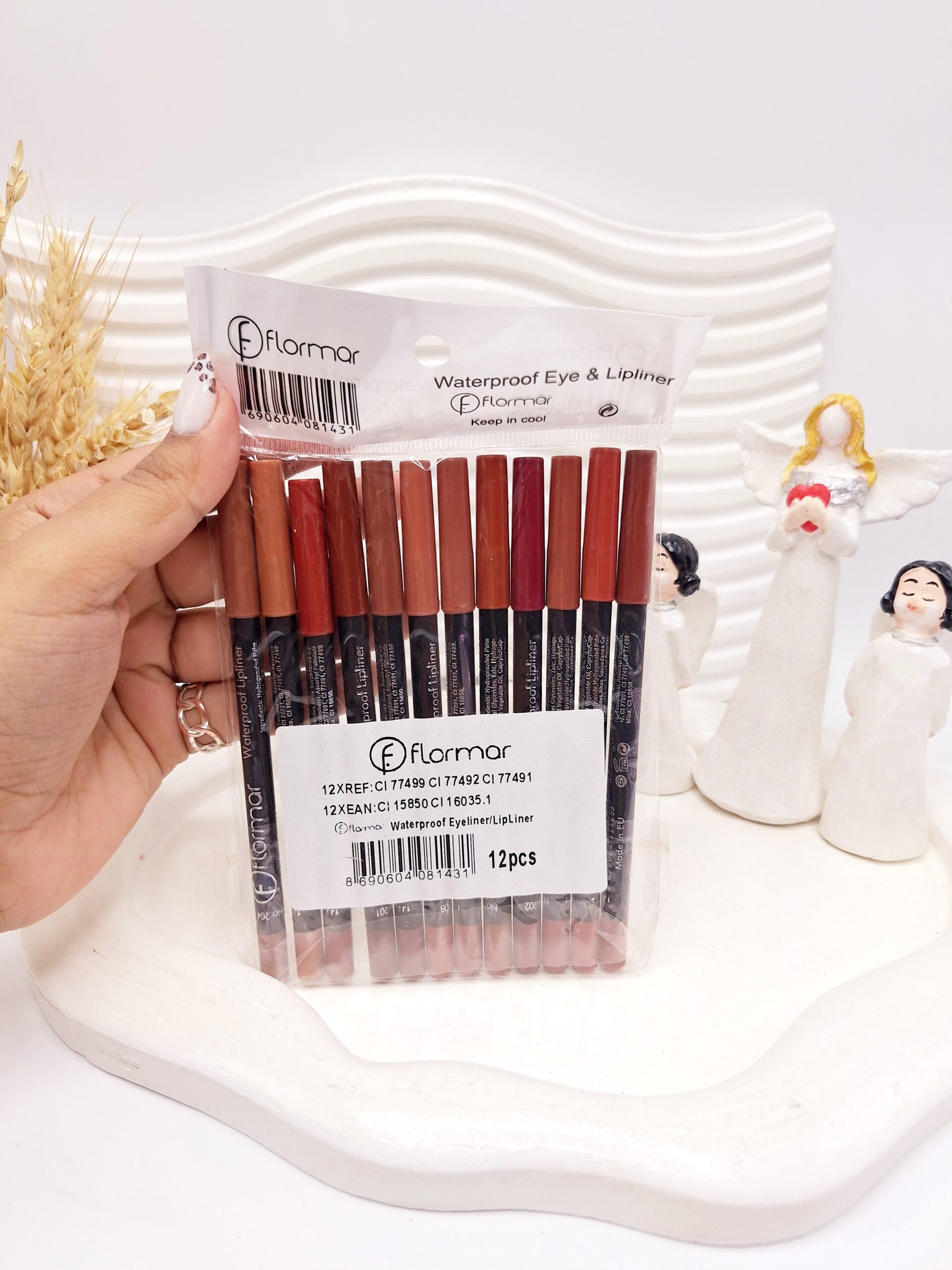 پک 12عددی خط لب مدادی برند فلورمار کد 1431