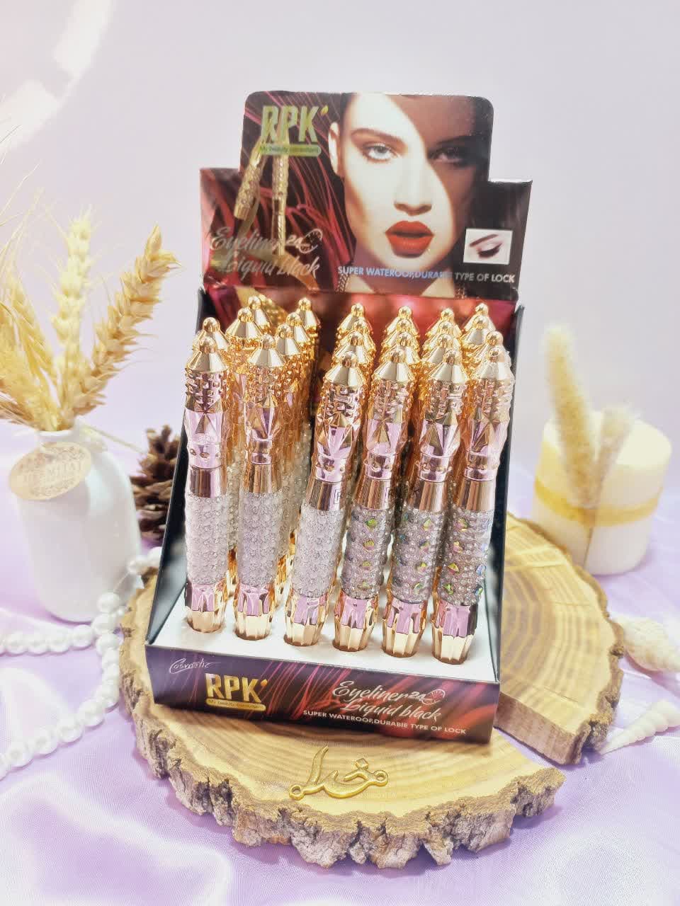 خط چشم ماژیکی ضد آب آر پی کی RPK Eyeliner مدل نگین خودکاری کد 8038