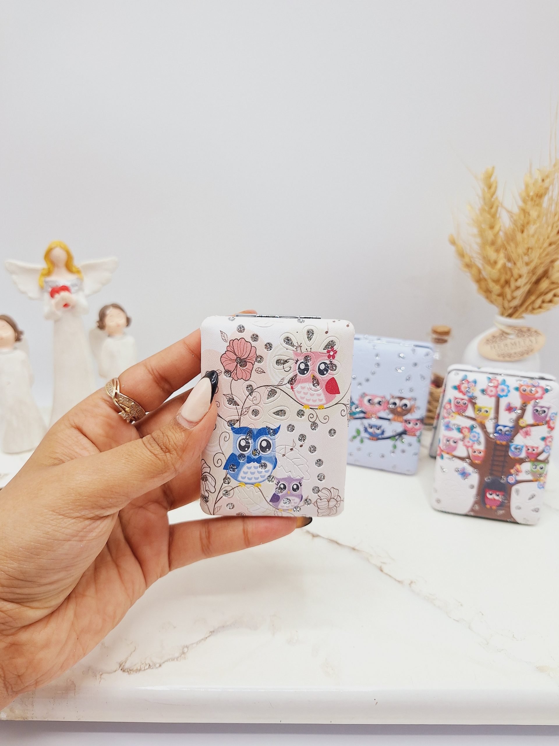 آینه دو طرفه جیبی طرح جغد