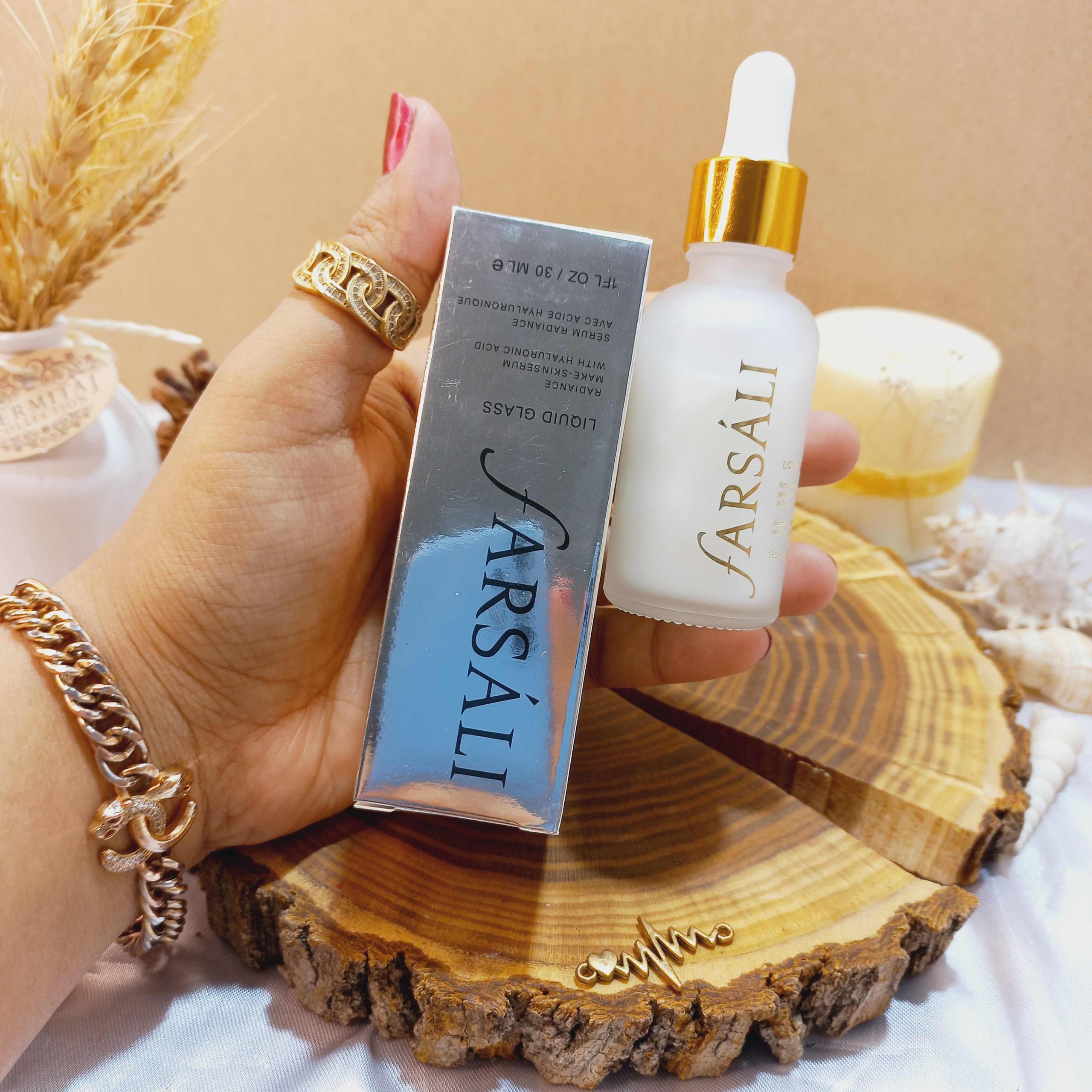 سرم و پرایمر فارسالی سفید مدل Liquid glass