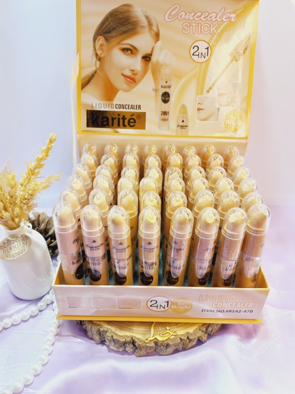 کانسیلر دو کاره جامد و مایع برند کاریته Karite کد 68142