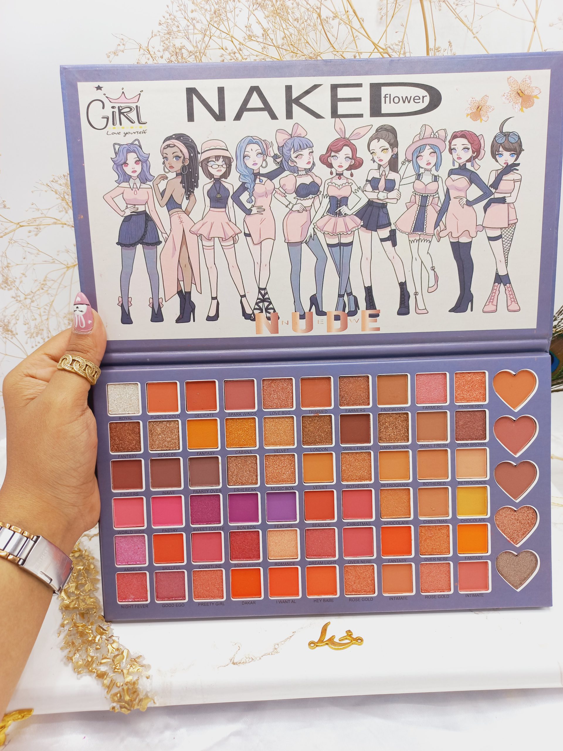 پالت سایه پر طرفدار بزرگ ناکد طرح دختران باربی NAKED کد NK180